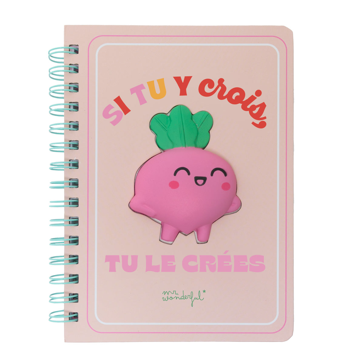 Cahier A5 avec Betterave squishy - Si vous et crois, vous le croyez