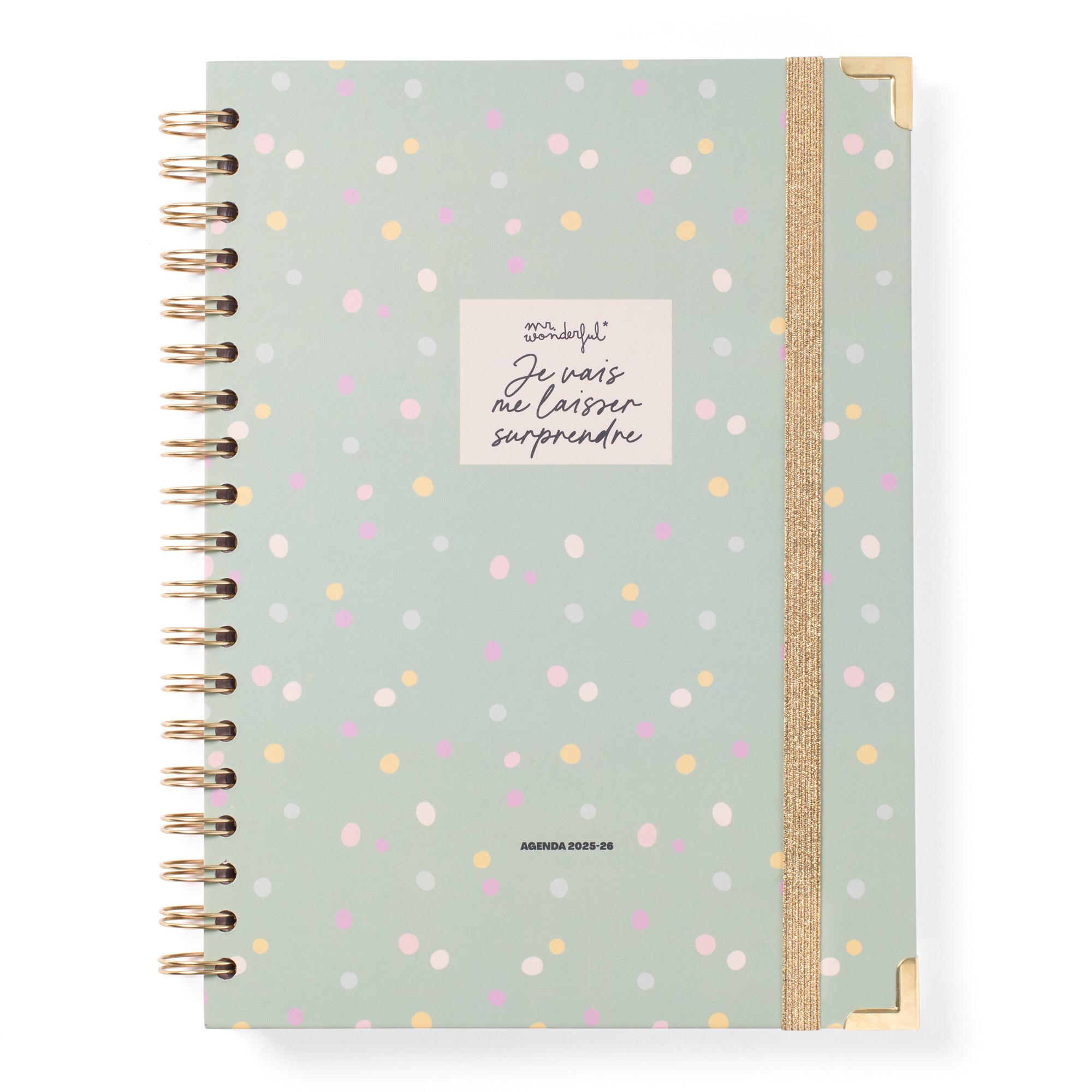 Agenda de bureau 2025-26 Semainier Grand format - Je vais me laisser surprendre