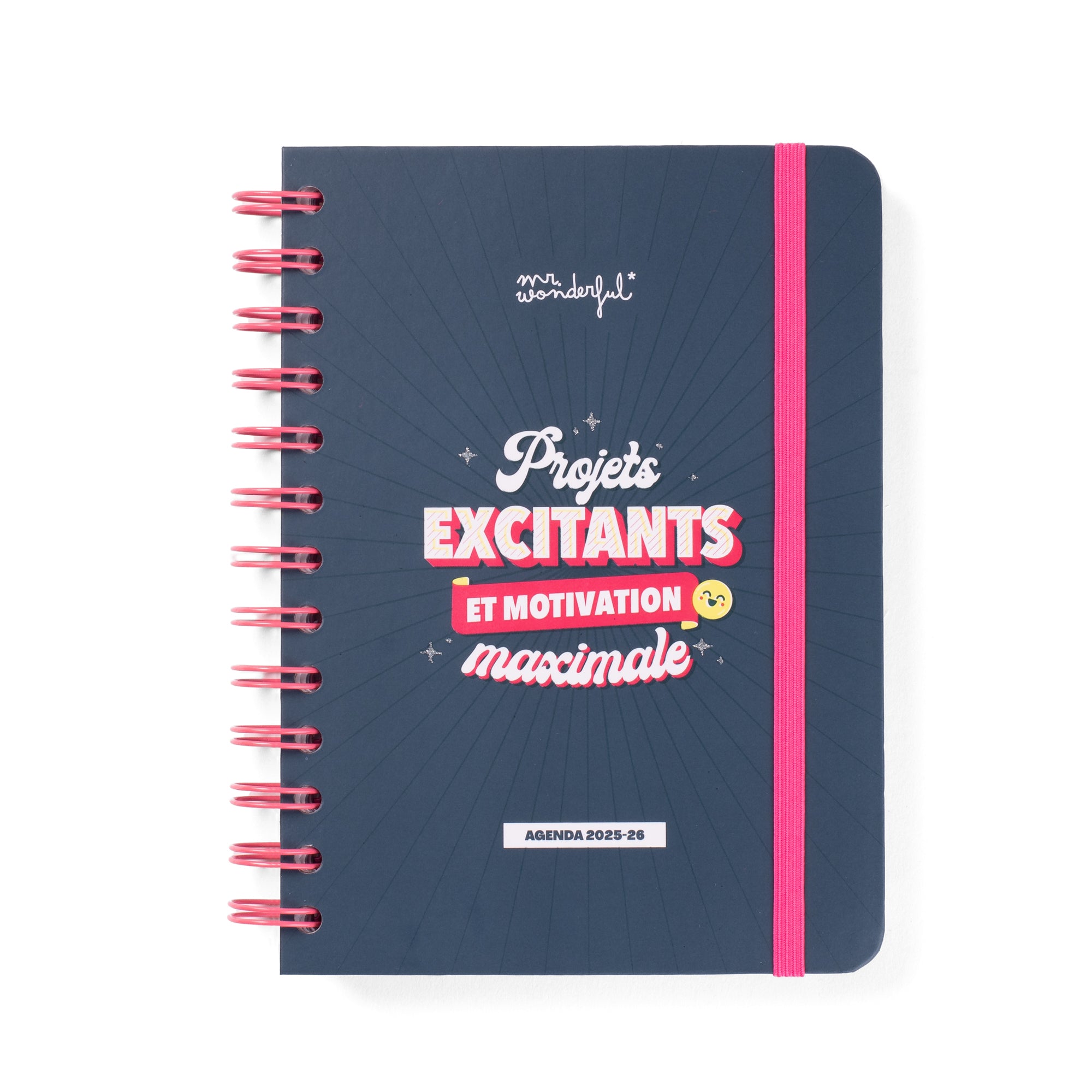 Agenda Wonder petit format 2025-26 Semainier - Projets excitants et motivation maximale