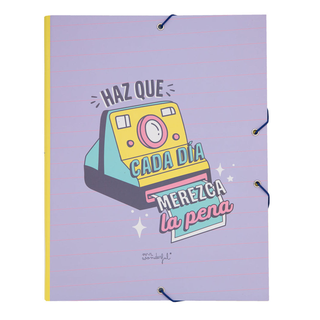 Carpeta escolar separadora Mr. Wonderful - Haz que cada día merezca la pena