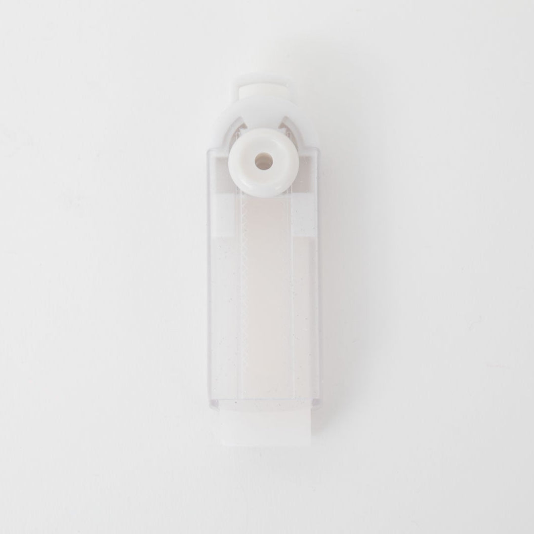 Goma de borrar con dosificador de ruedita - White glitter