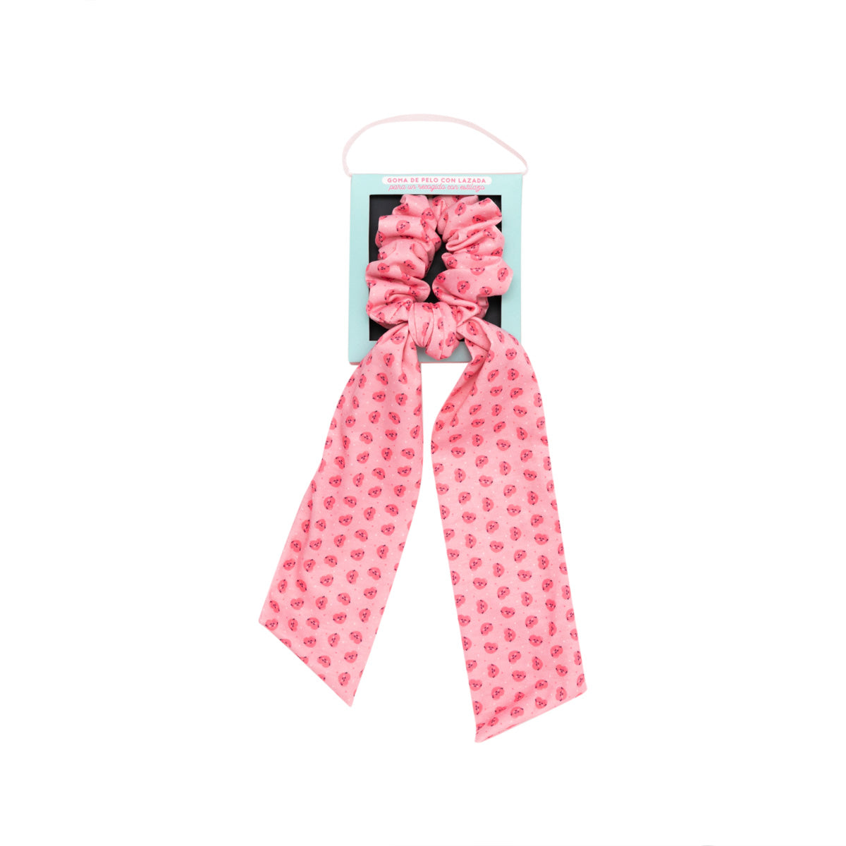 Hair tie with a bow for a stylish hairdo - Heart