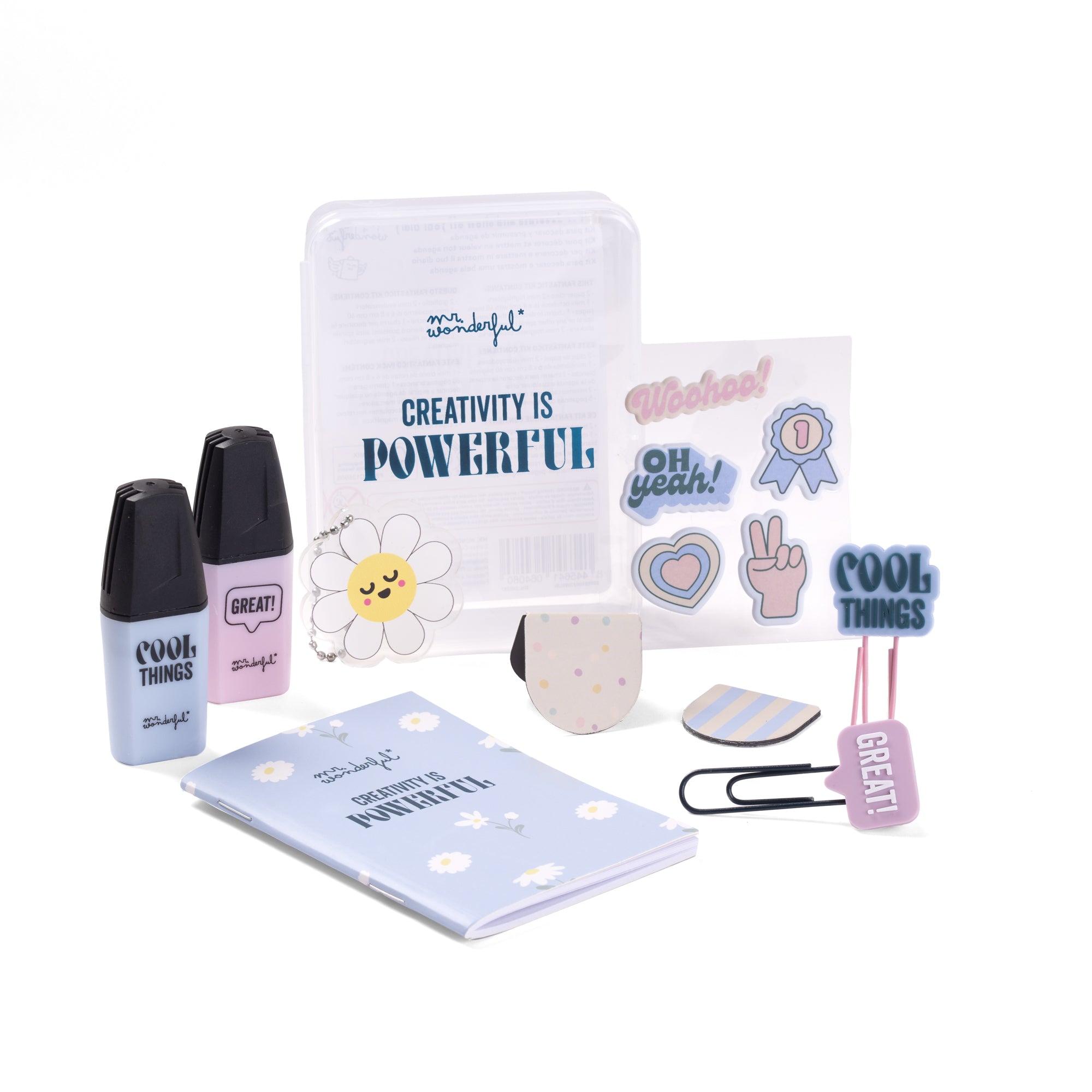 Kit to decorate your diary - Creativity is powerful