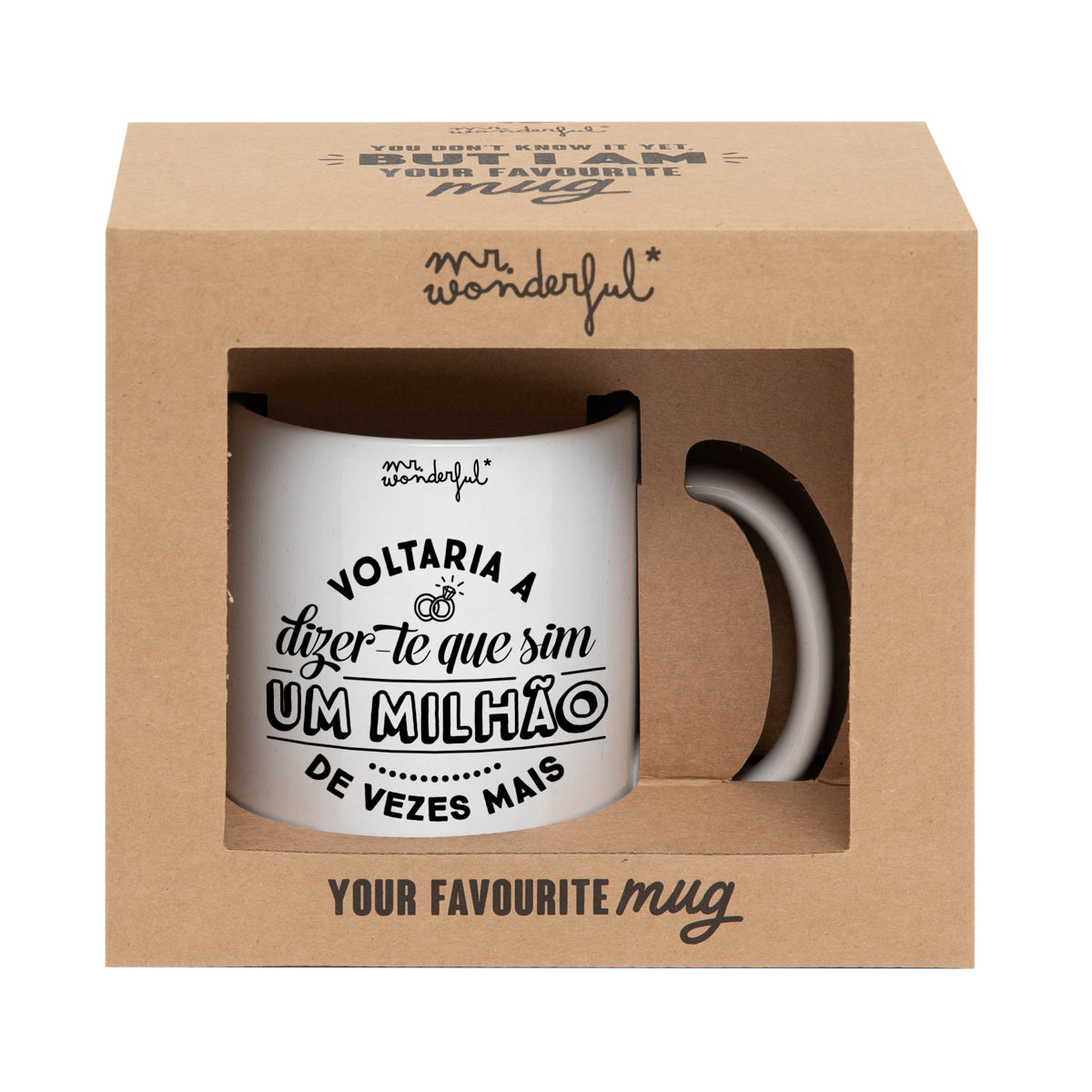 Caneca Iconic - Voltaria a dizer-te que sim um milhão de vezes.