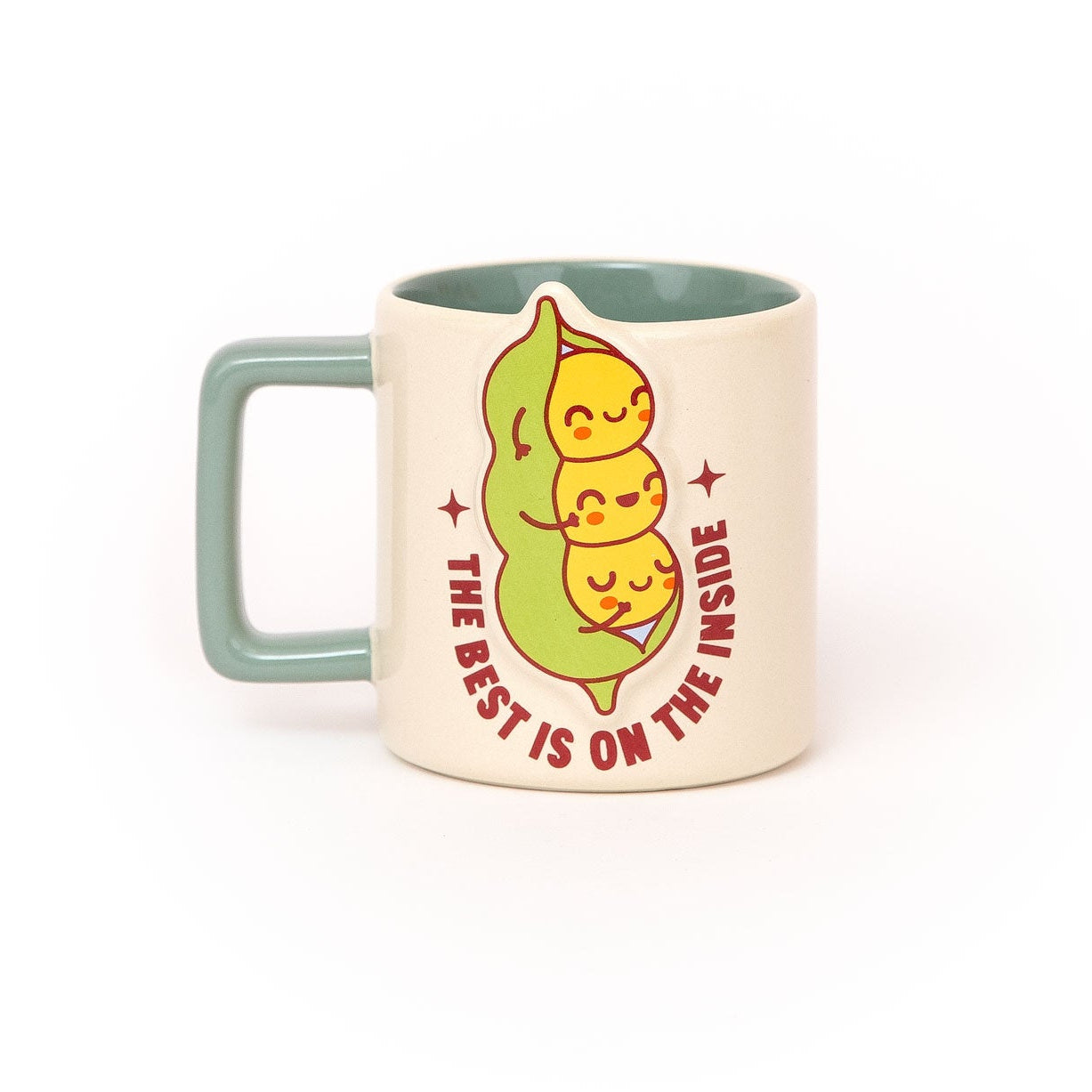 Taza Mr. Wonderful en inglés con mensaje motivacional The best is on the inside