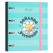 Carpeta con anillas y folios Wonder - Soñando y creando.