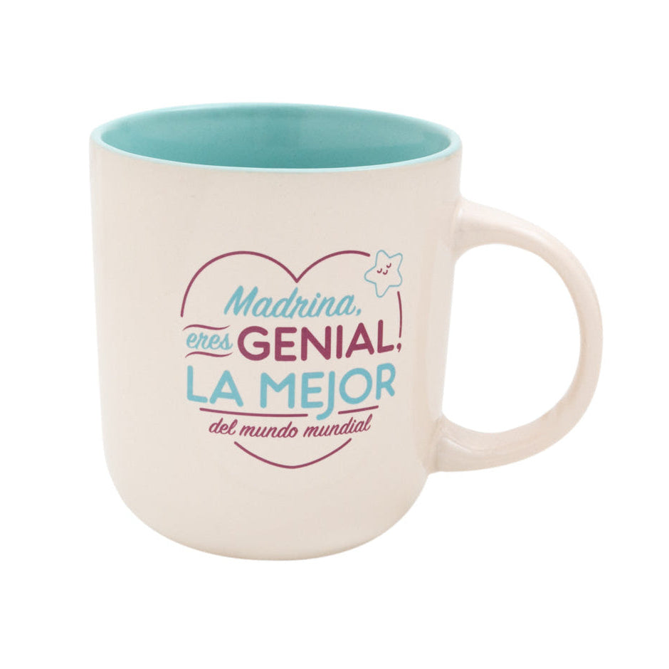 Taza para regalar a madrinas de Mr. wonderful