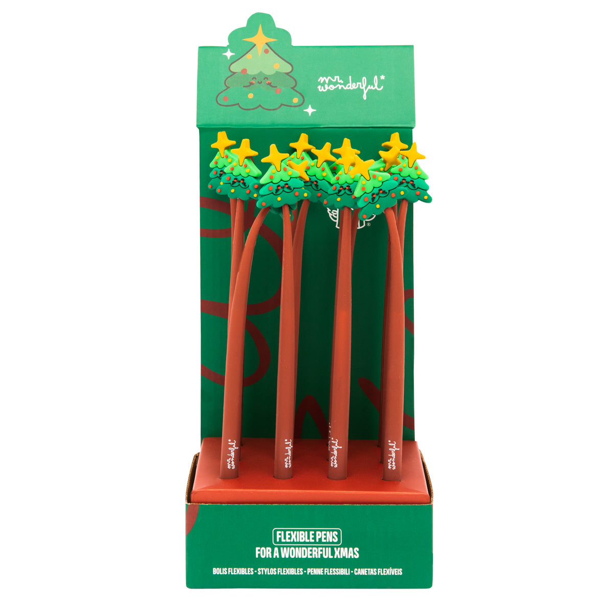Caneta flexível - Árvore de Natal.