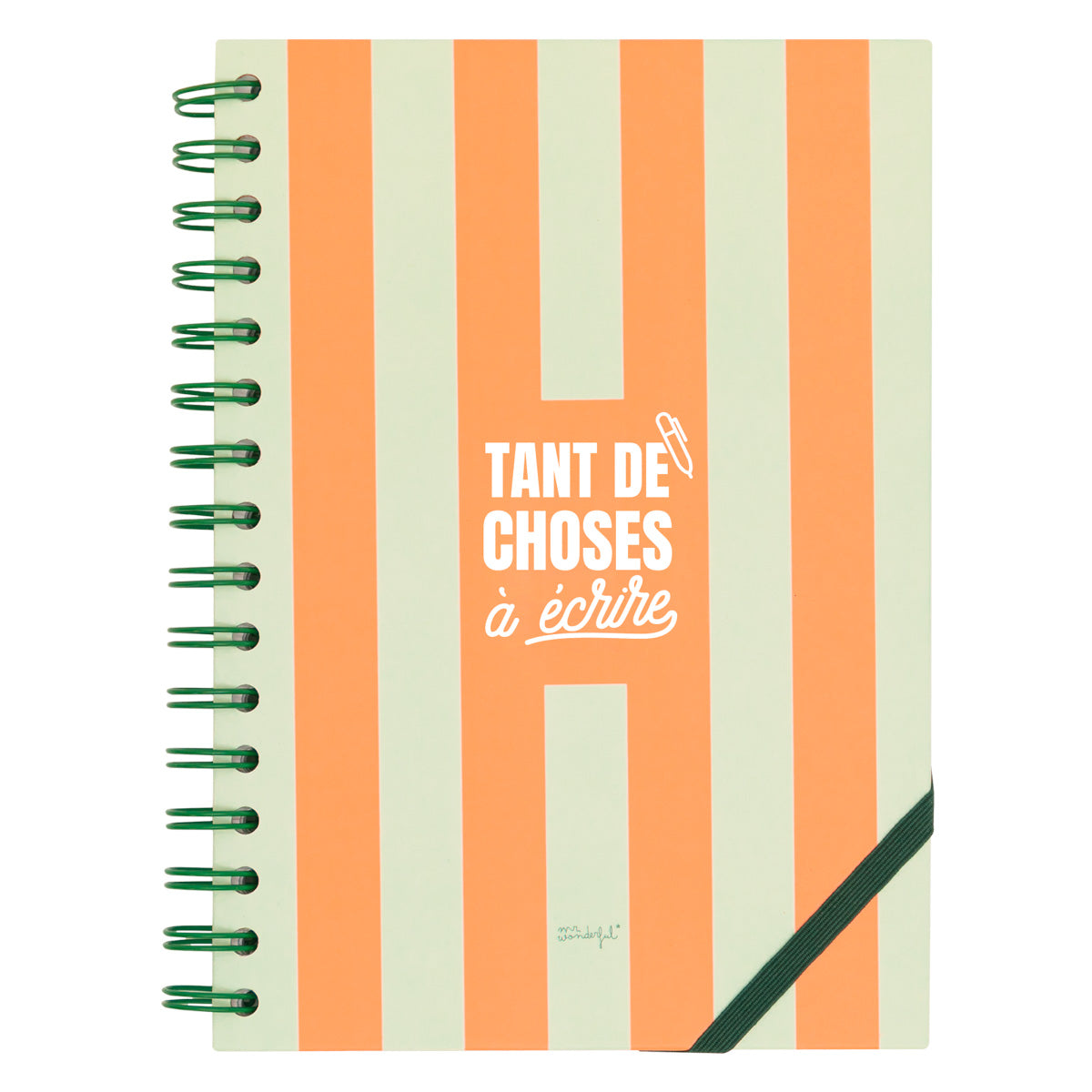 Cahier A5 orange - Tant de choses à écrire