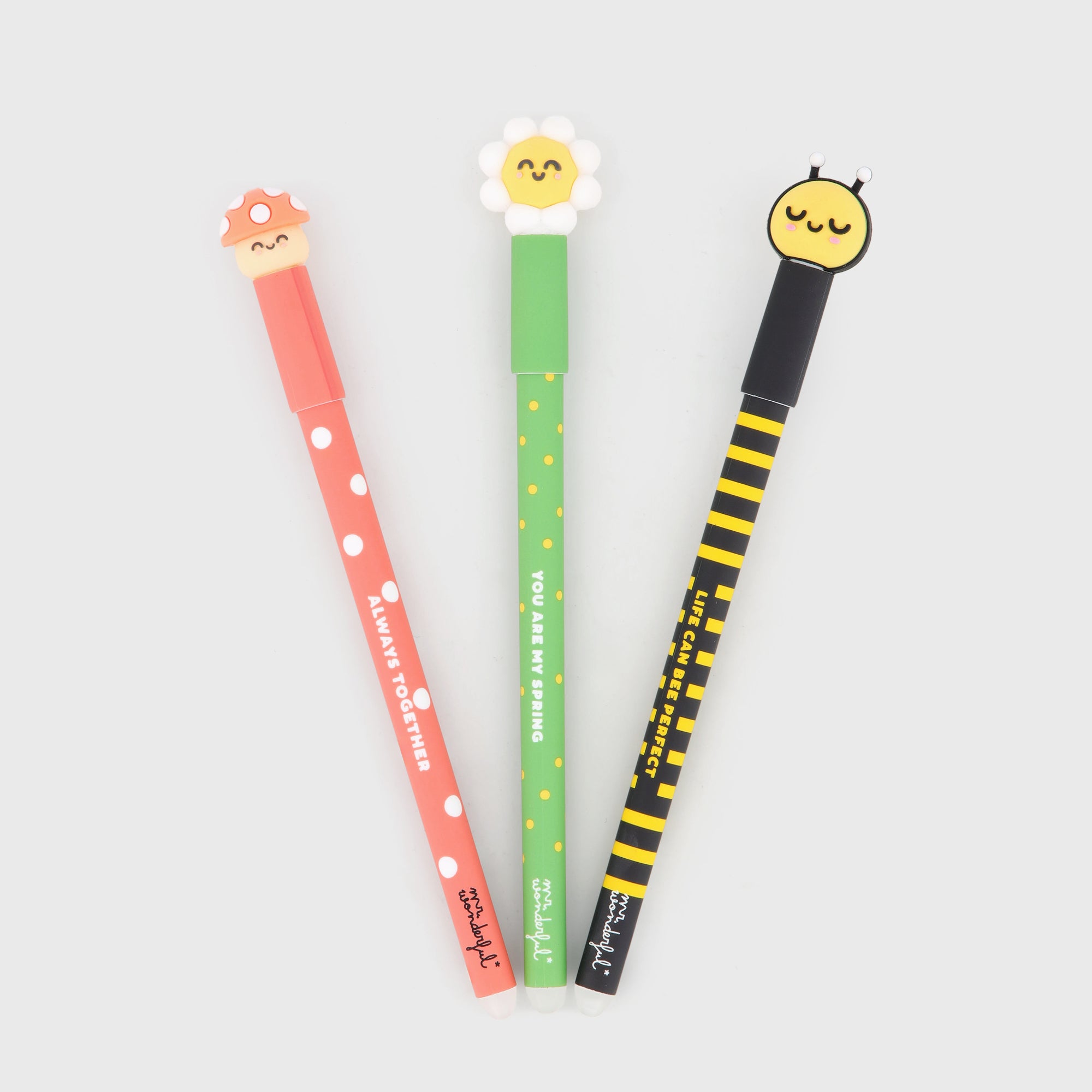 Bolis borrables Bo-Bo Mr. Wonderful seta, abeja y margarita