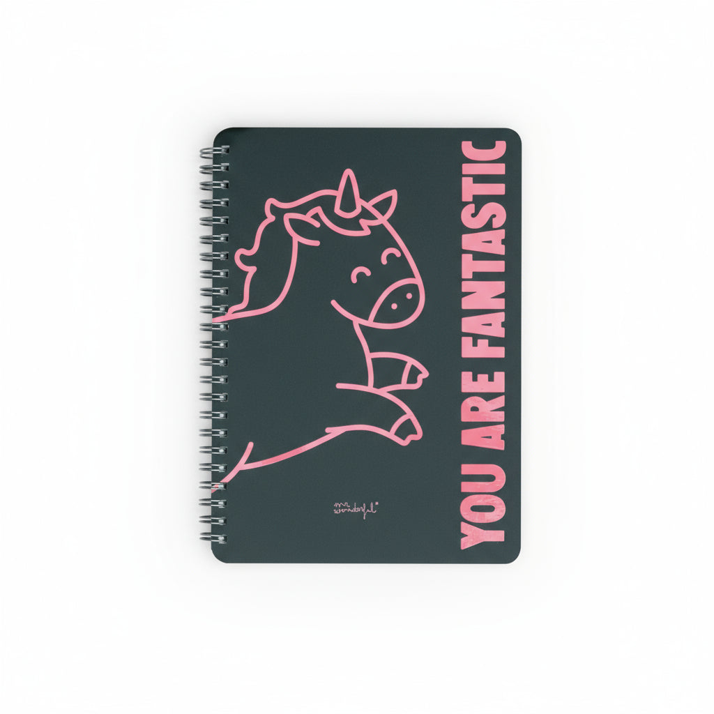 Libreta A5 para la vuelta al cole Unicornio negra Mr. Wonderful ofertas- You are fantastic