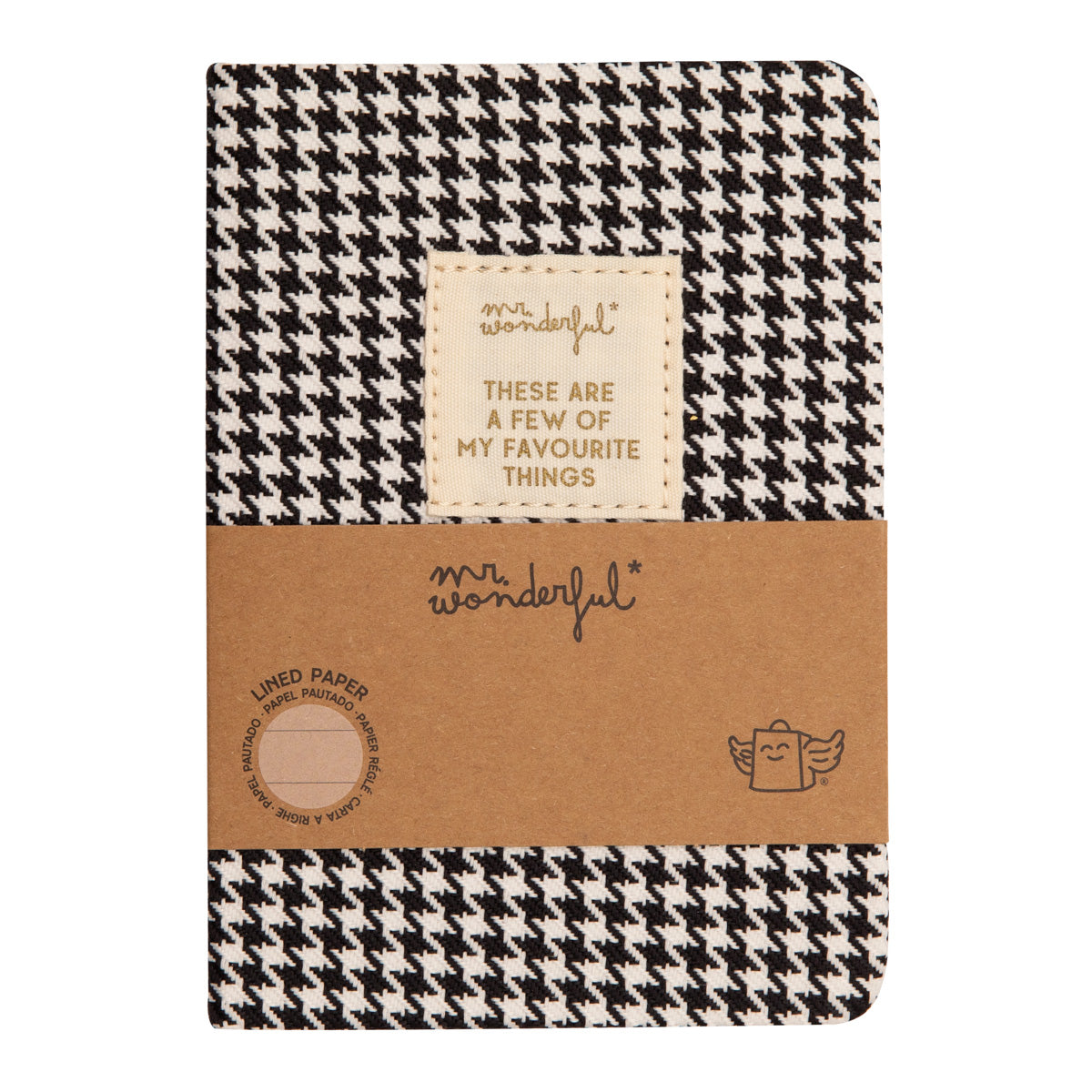 A6 notebook fabric - These are a few of my favourite things.