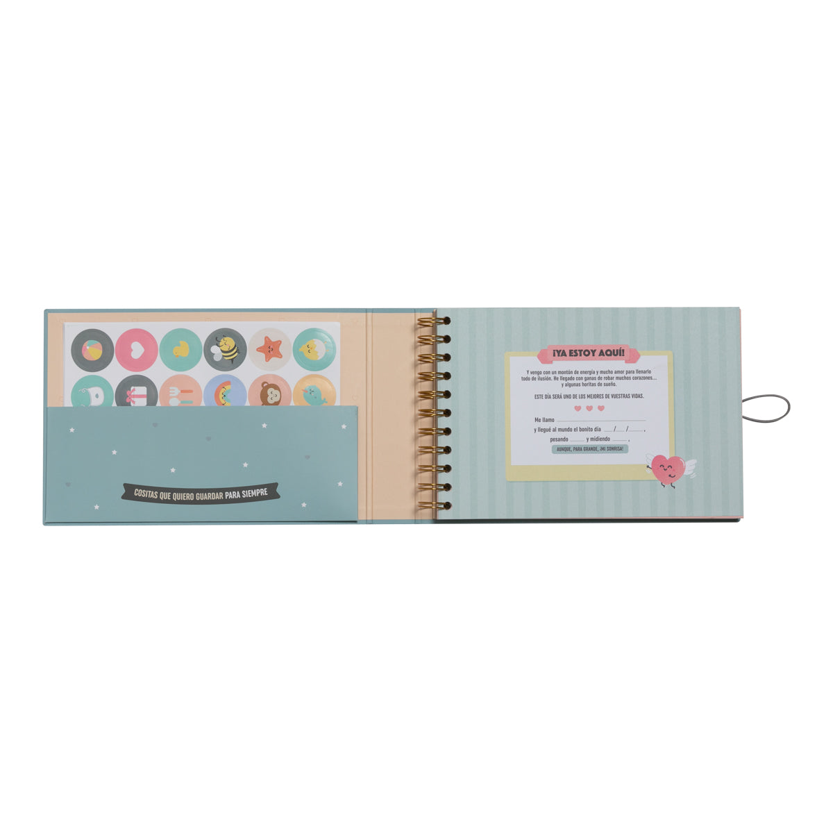Álbum de fotos para bebé con pegatinas Mr. Wonderful