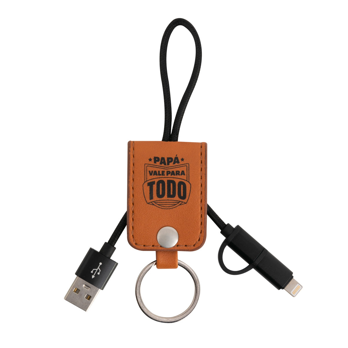 Llavero para padres Mr. Wonderful con cargador para móvil - Papá vale para todo