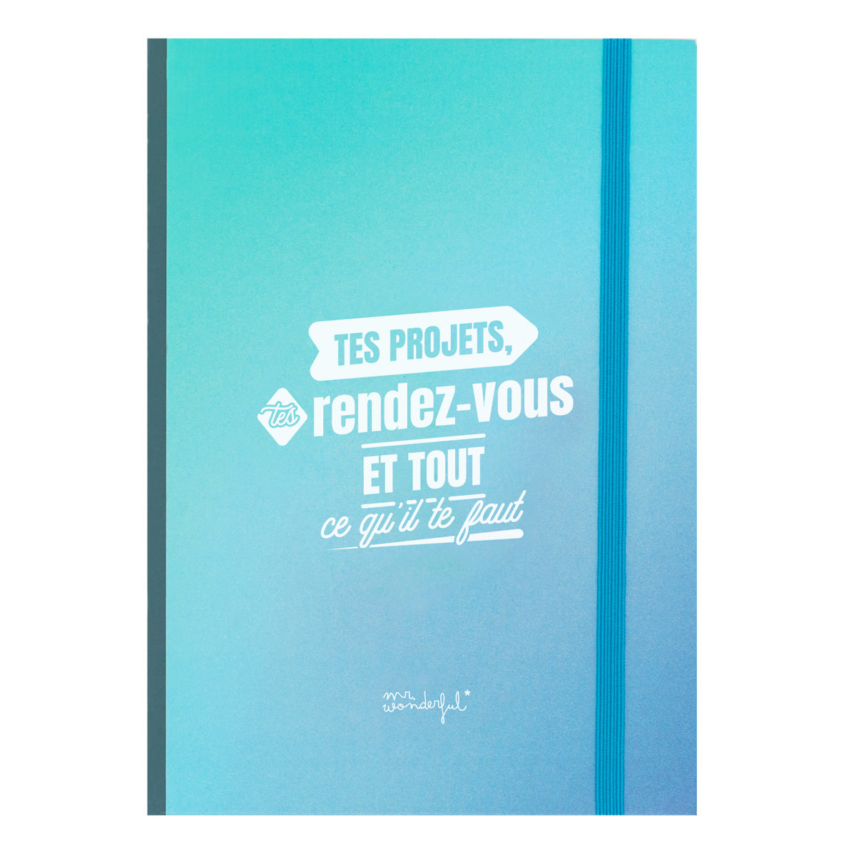 Carnet de notes adhésives bleu- Esses projetos, esses encontros e tudo o que você fez