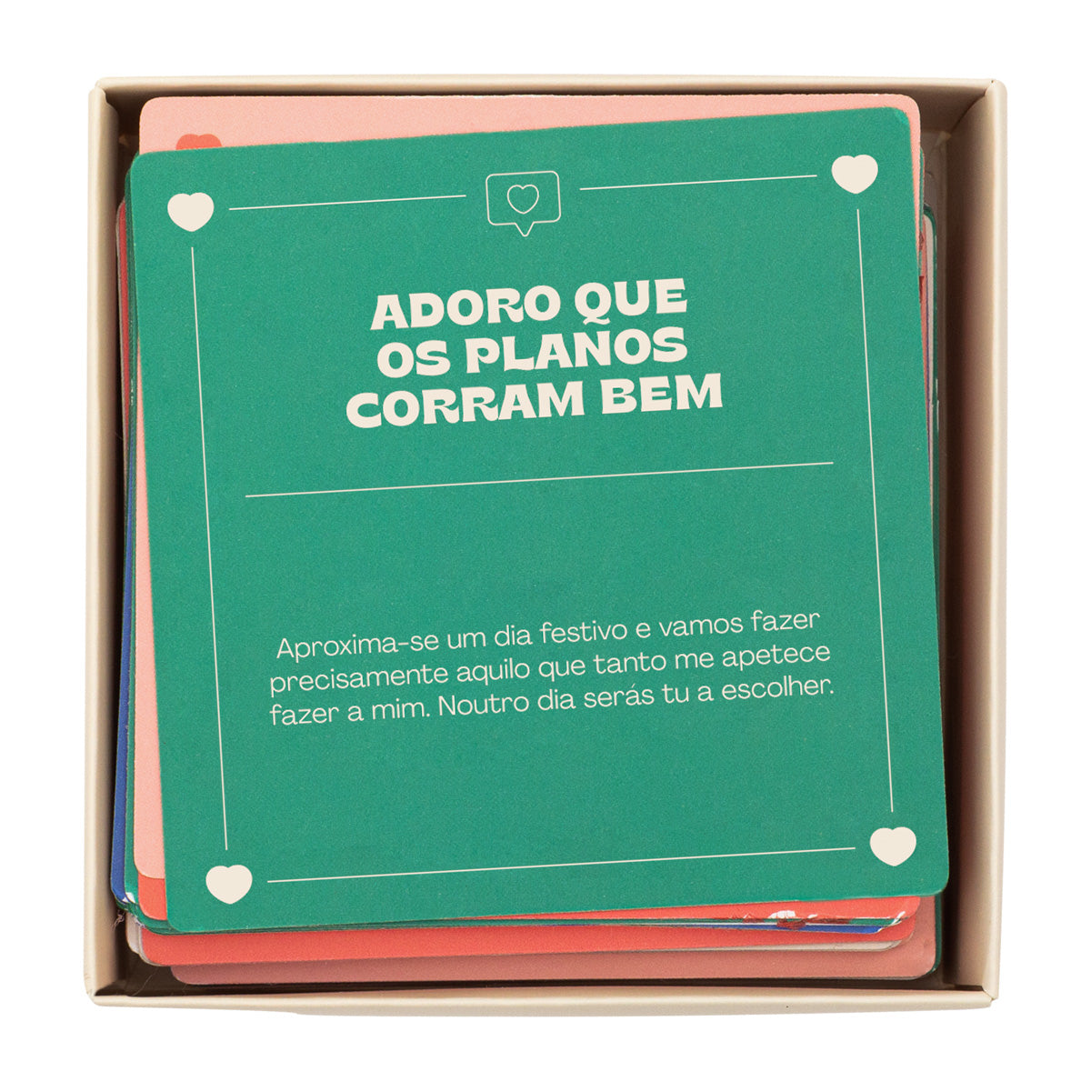 Jogo de cartas para casais - Agora mando eu!