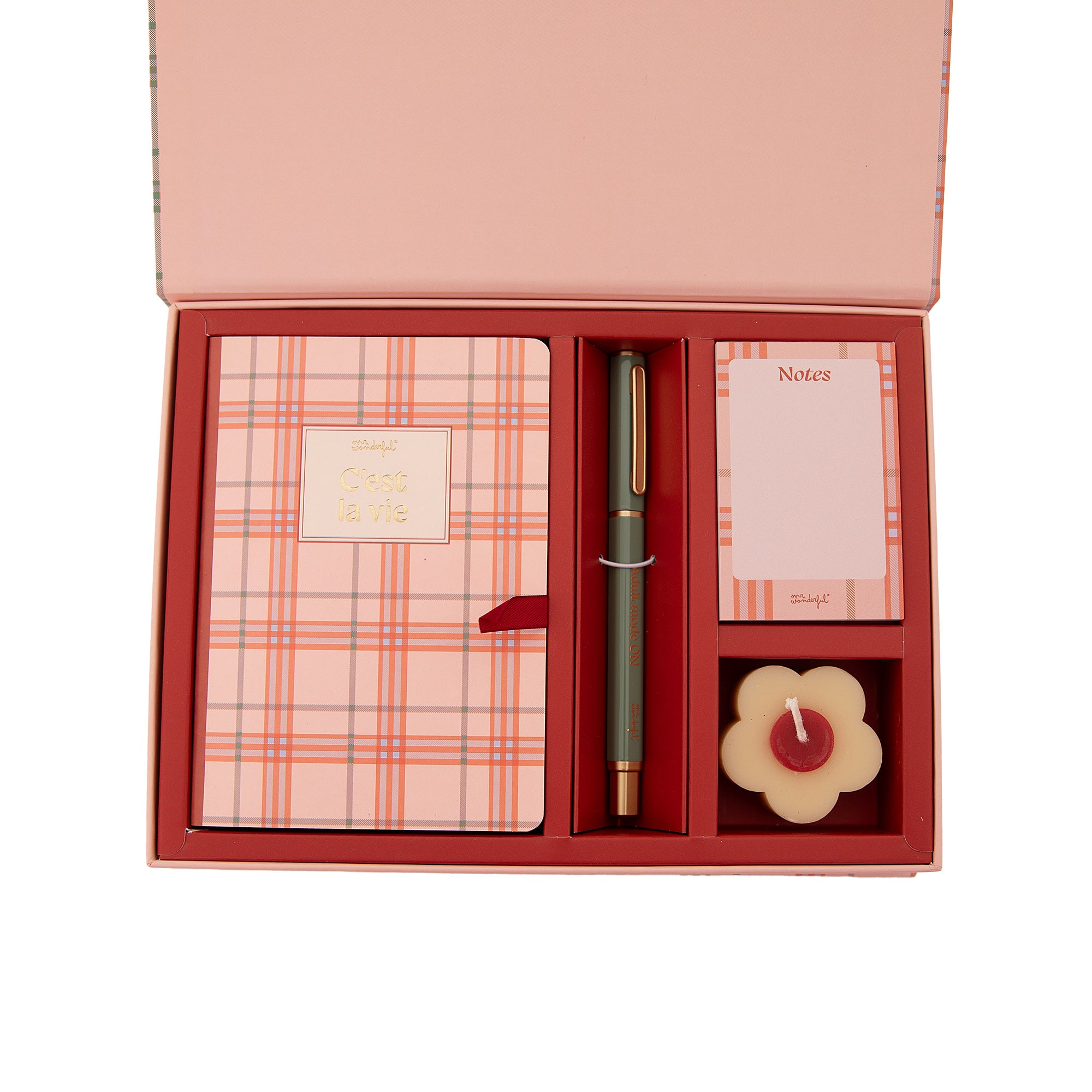 Kit de libreta A6 + boli + bloc de notas + vela | Mr.Wonderful