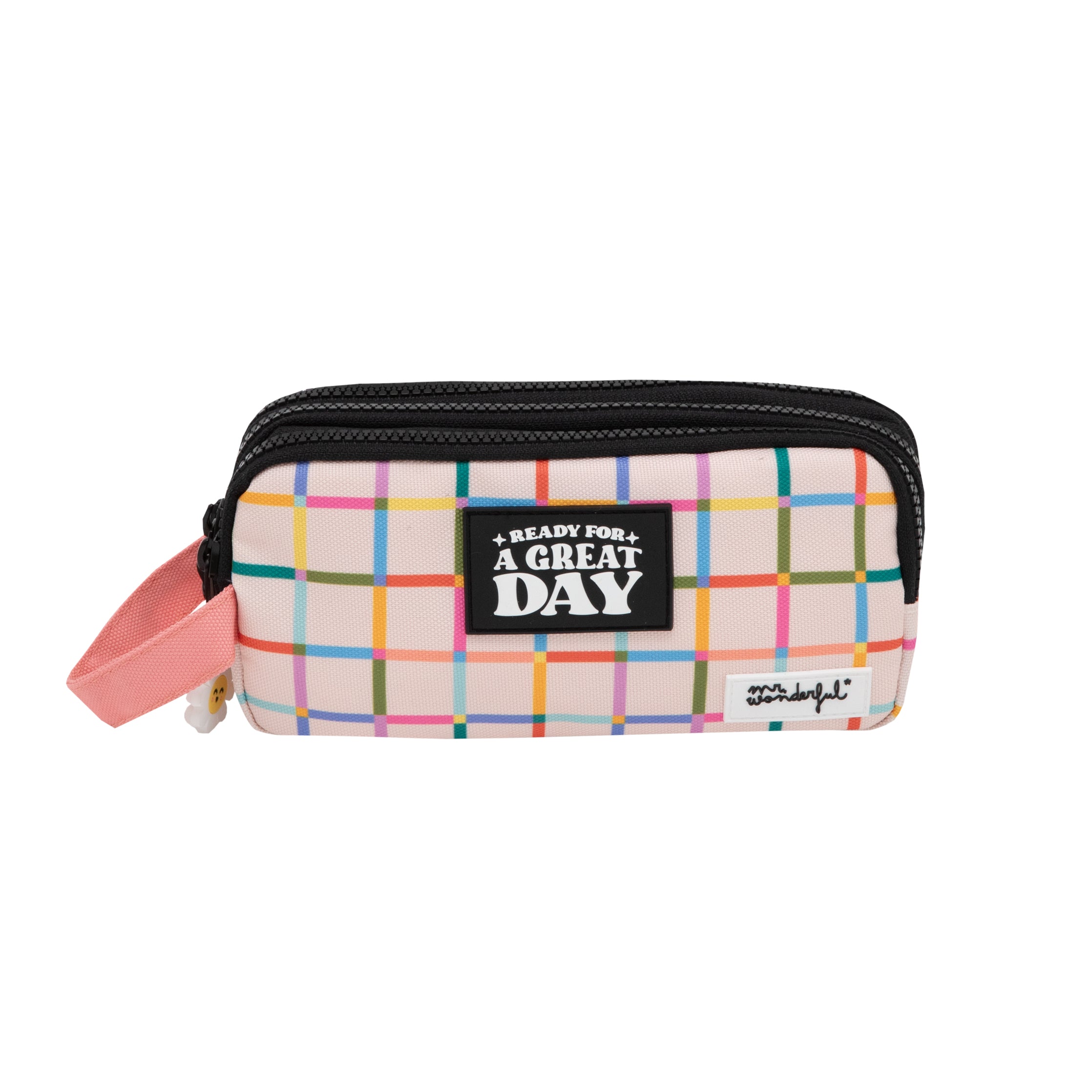 Trousse à crayons urbaine à 3 compartiments - Prête pour une belle journée.