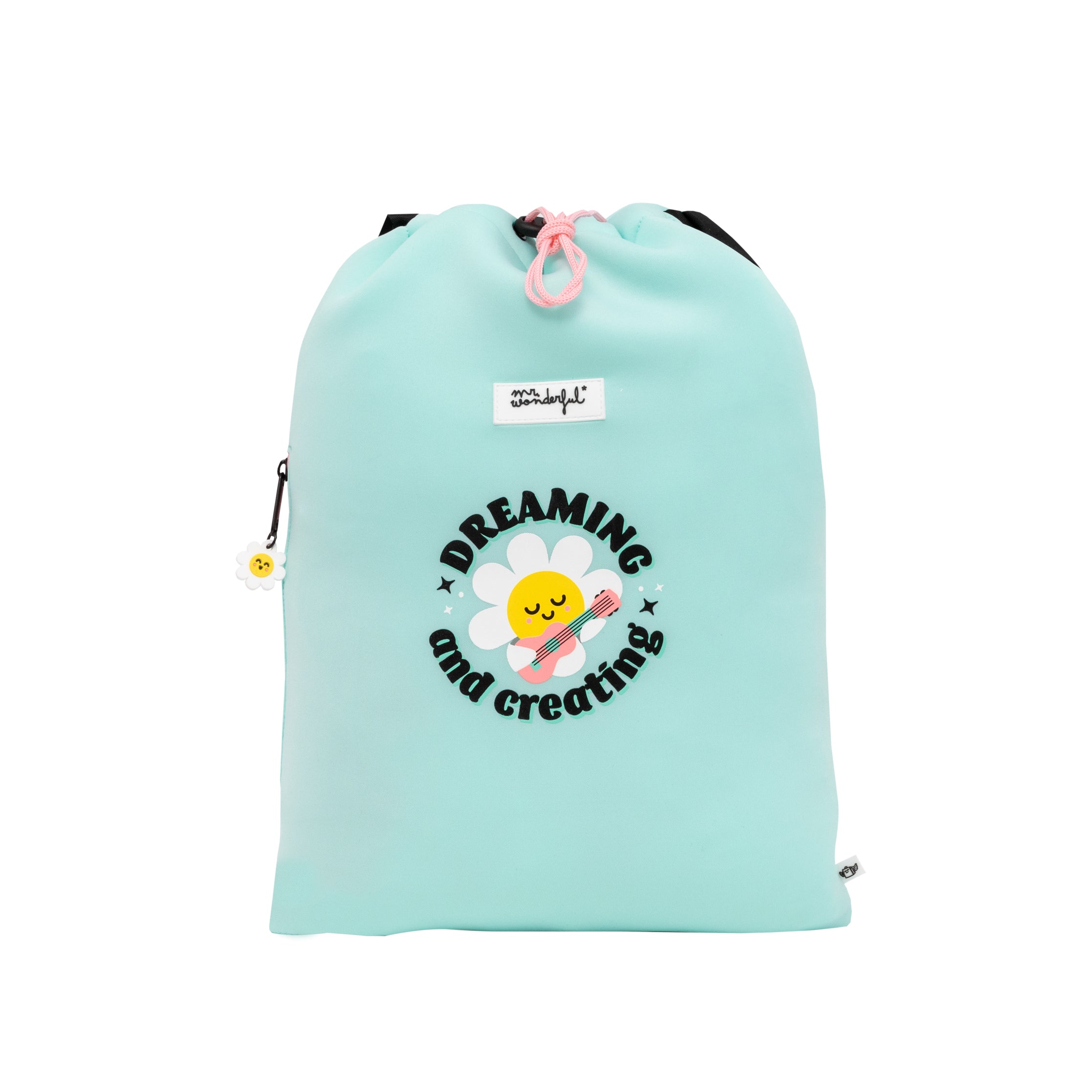 Drawstring bag daisy - Dreaming and creating.