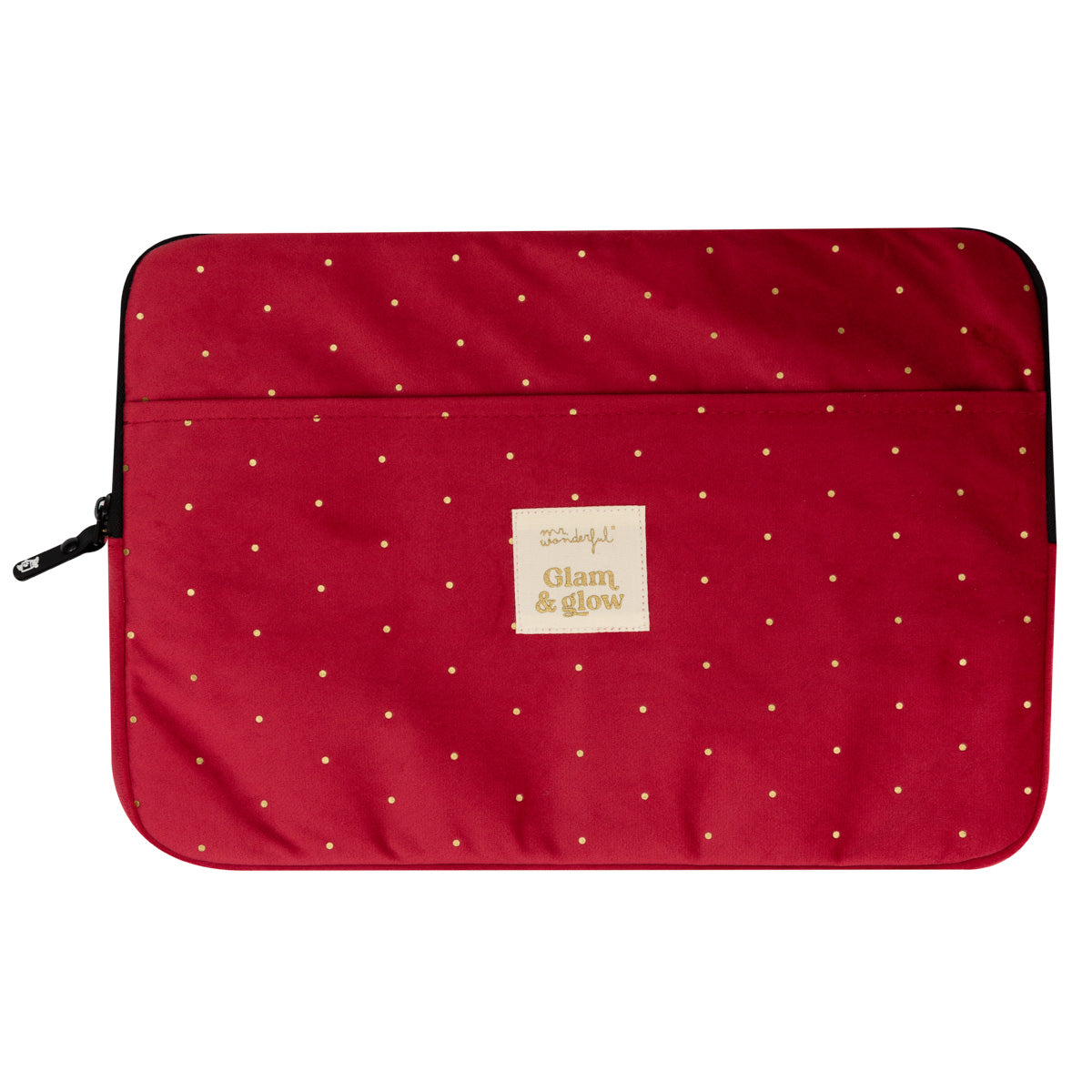 Laptop sleeve 13-14" velvet maroon - Glam & glow.