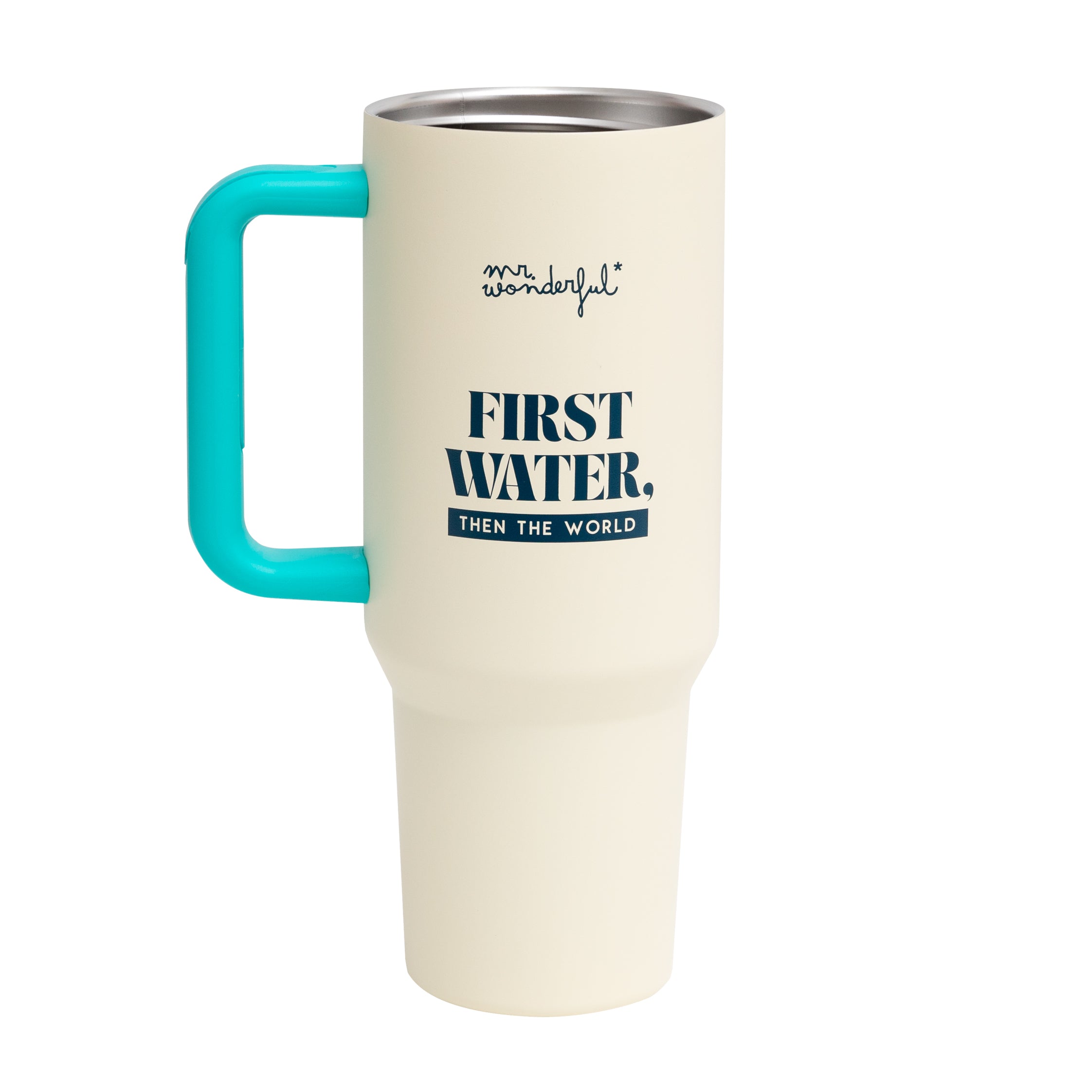 Mug isotherme 1,2 litre - D'abord l'eau, puis le monde.