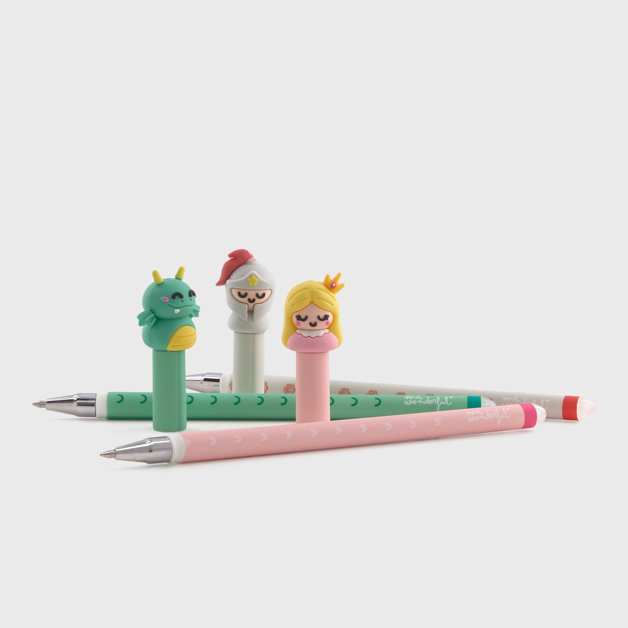 Bolis esborrables Bo-Bo Mr. Wonderful Sant Jordi drac, cavaller i princesa