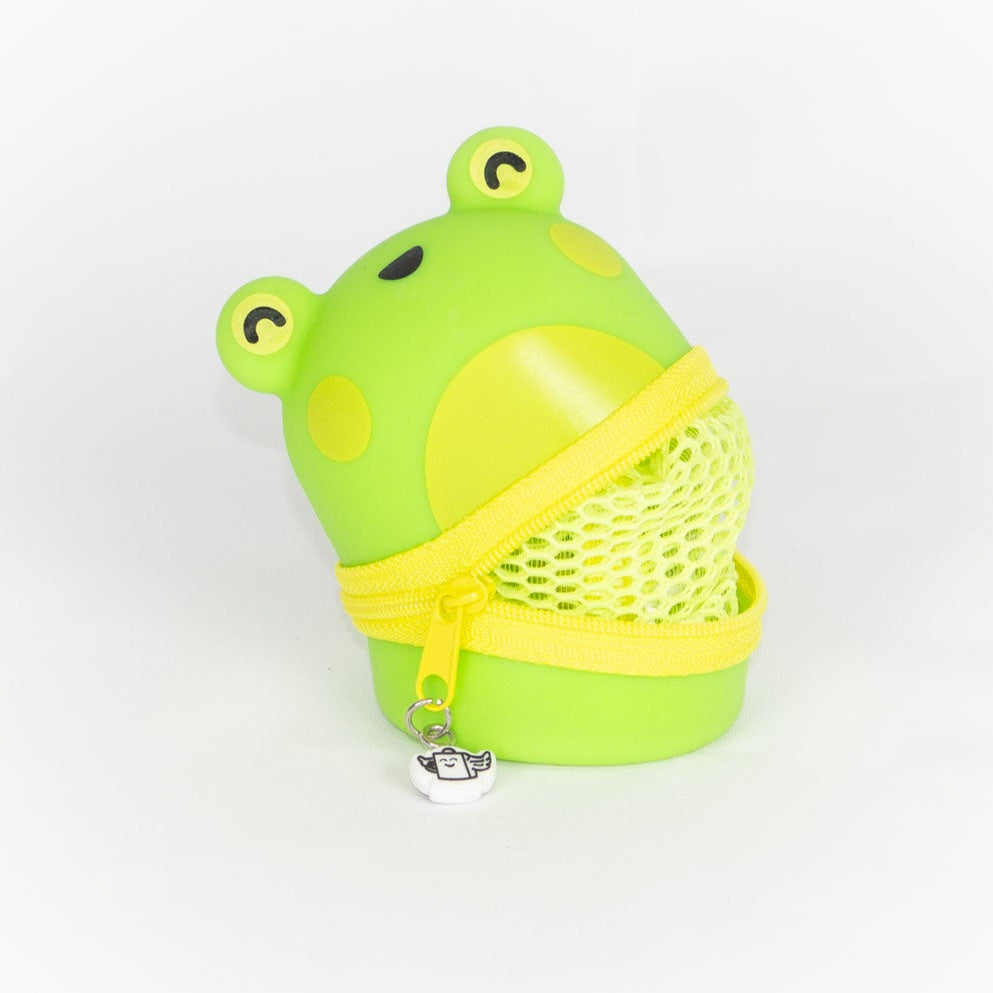 Trousse en silicone avec filet - Grenouille