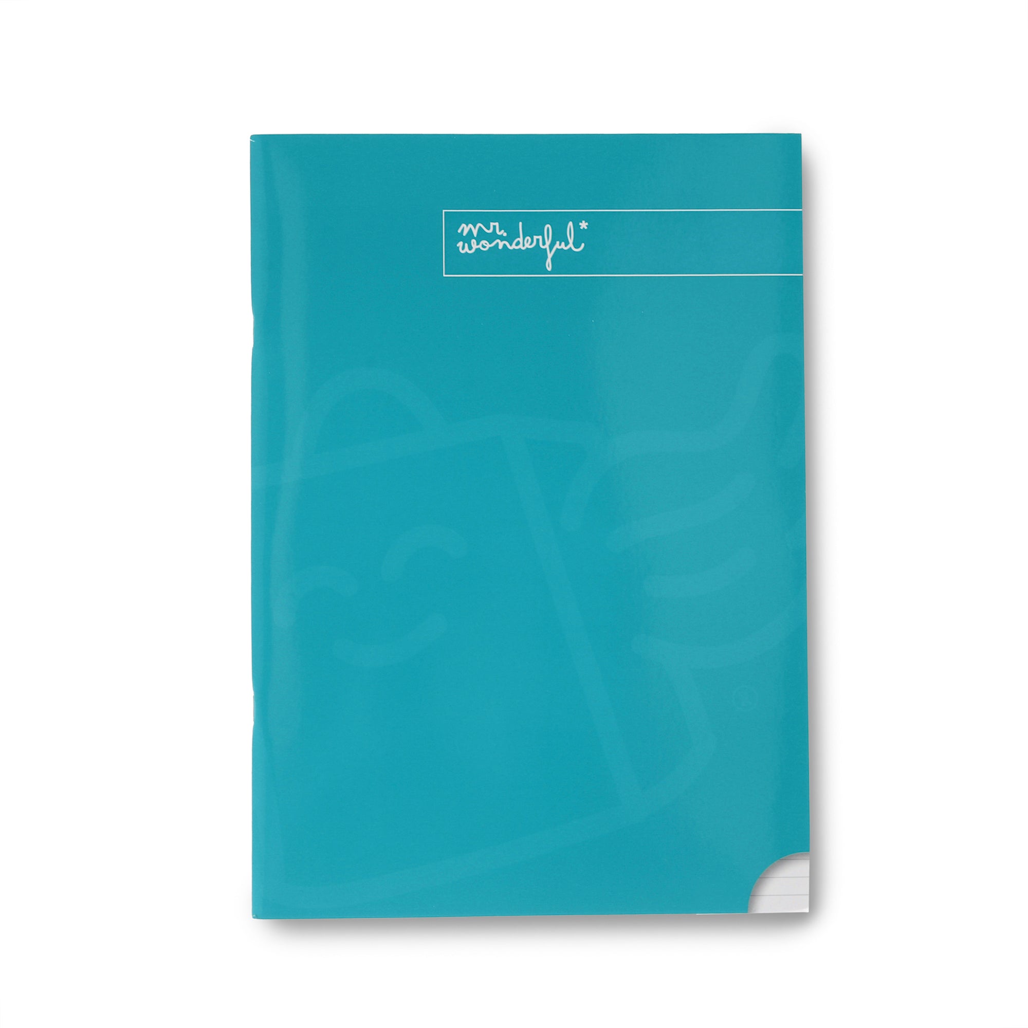 Turquoise A5 notebook 48 sheets - Lined paper