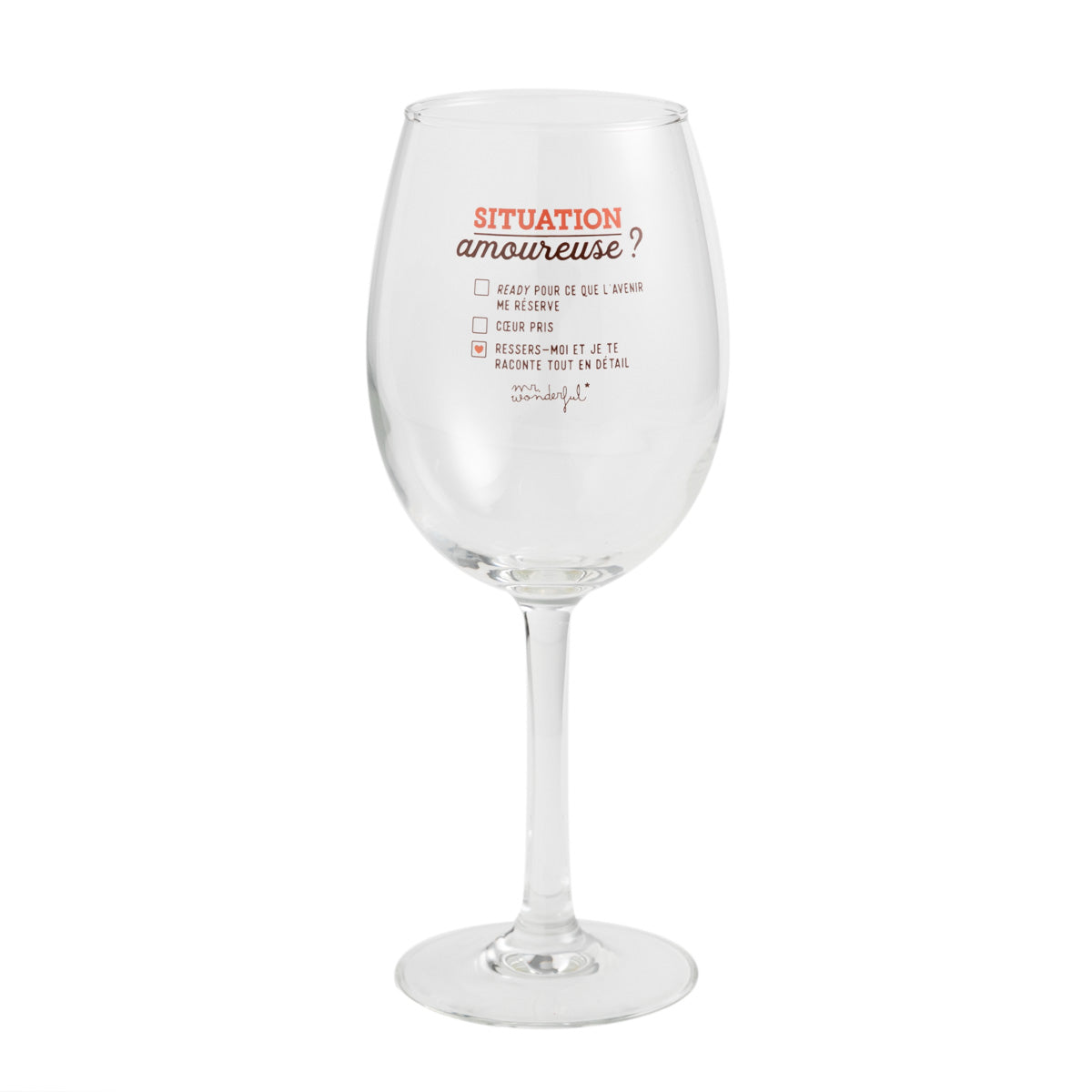 Verre pour les personnes qui célèbrent le célibataire en brillant chaque jour
