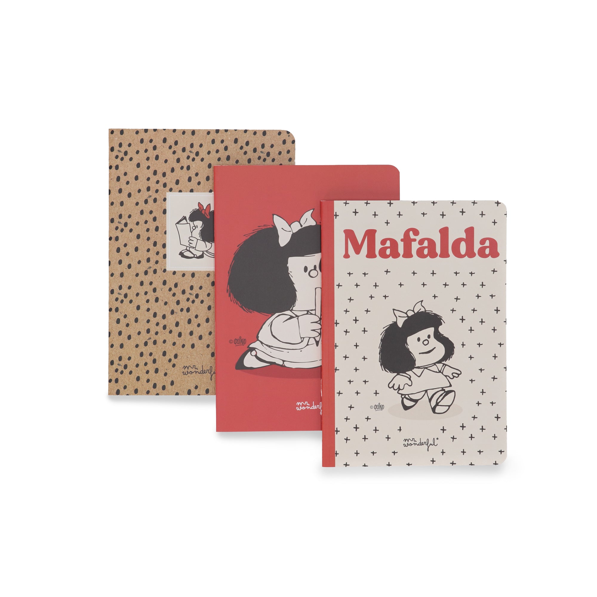 Set de 3 libretas A5 - Mafalda