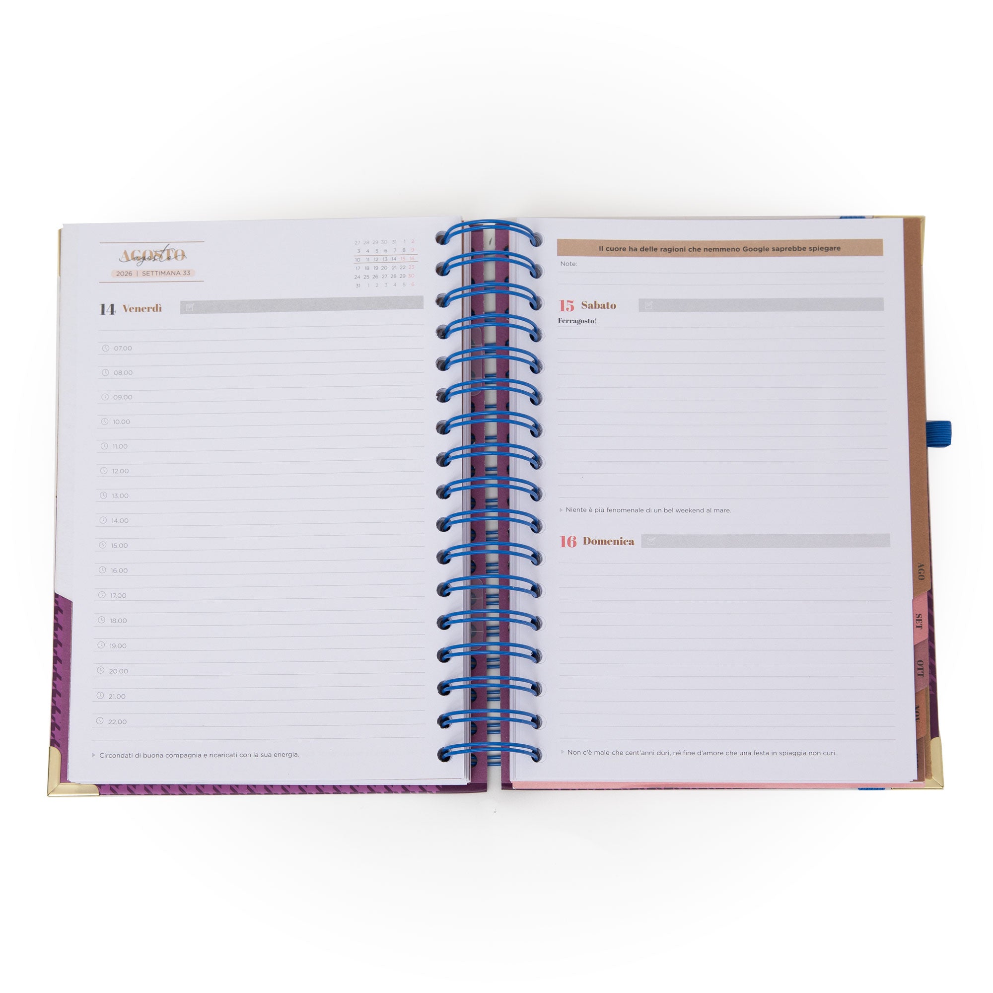Agenda Office 2026 Giornaliera - La vita è oggi