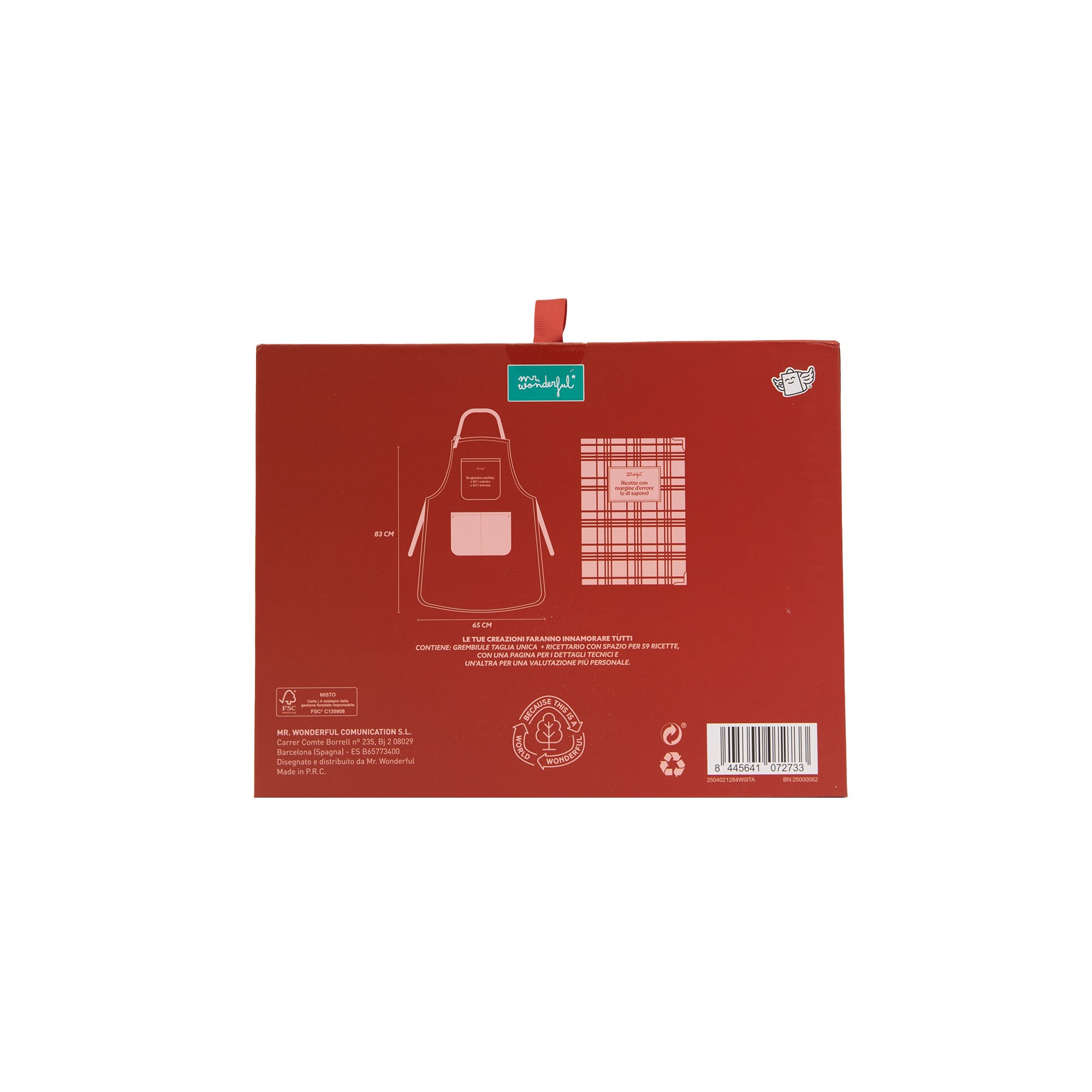 Set grembiule + ricettario - Ricette con margine d’errore (e di sapore)