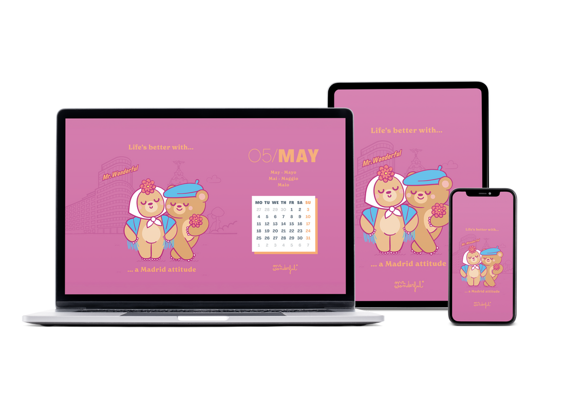 Descarga GRATIS el calendario de mayo de Mr. Wonderful