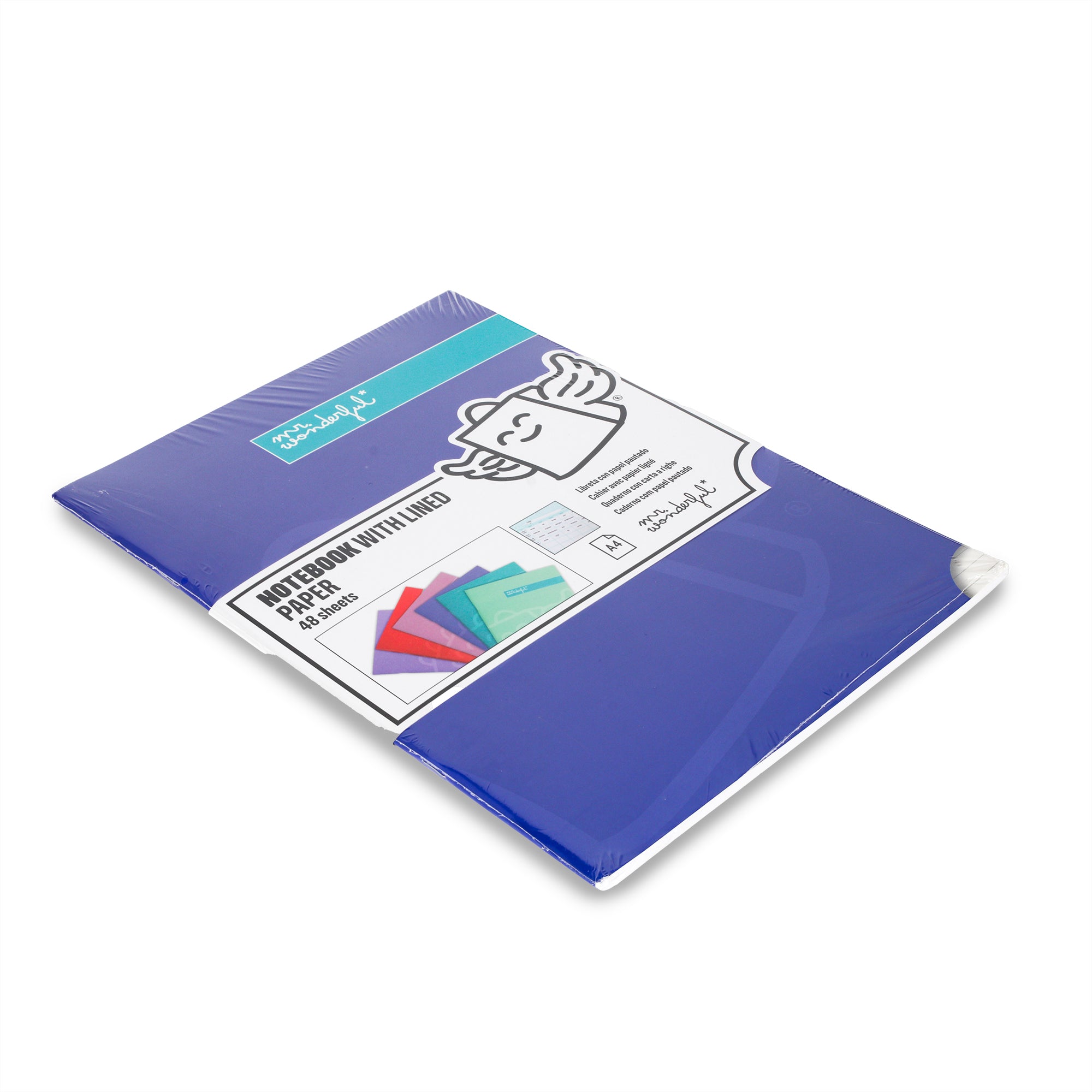 Blue A5 notebook 48 sheets - Lined paper