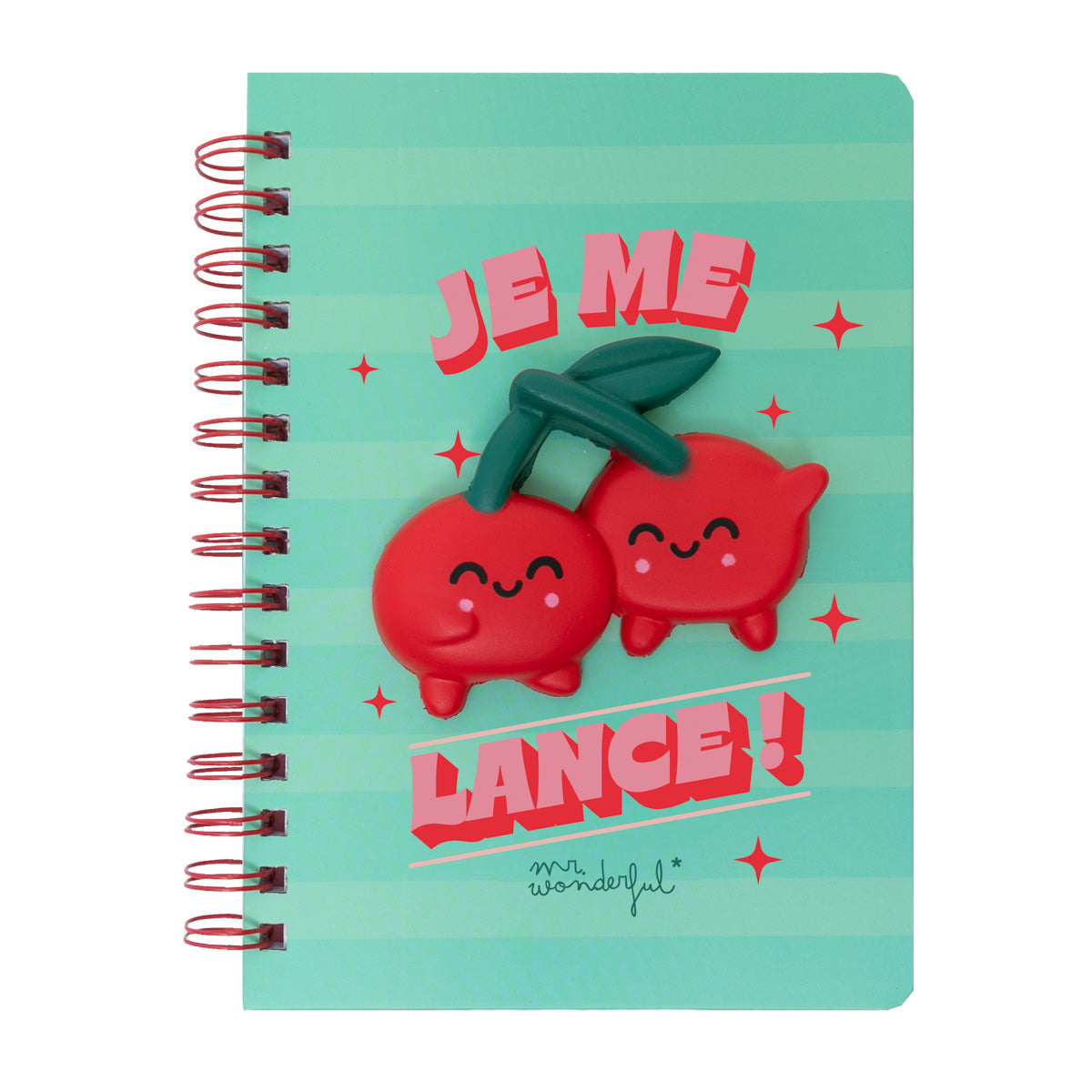 Cahier A5 avec Cerises spongieuses - Je me lance ! 