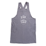 Delantal japonés - Aquí se vive con el corazón con