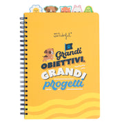 Quaderno A4 con divisori con linguetta - Grandi obiettivi, grandi progetti