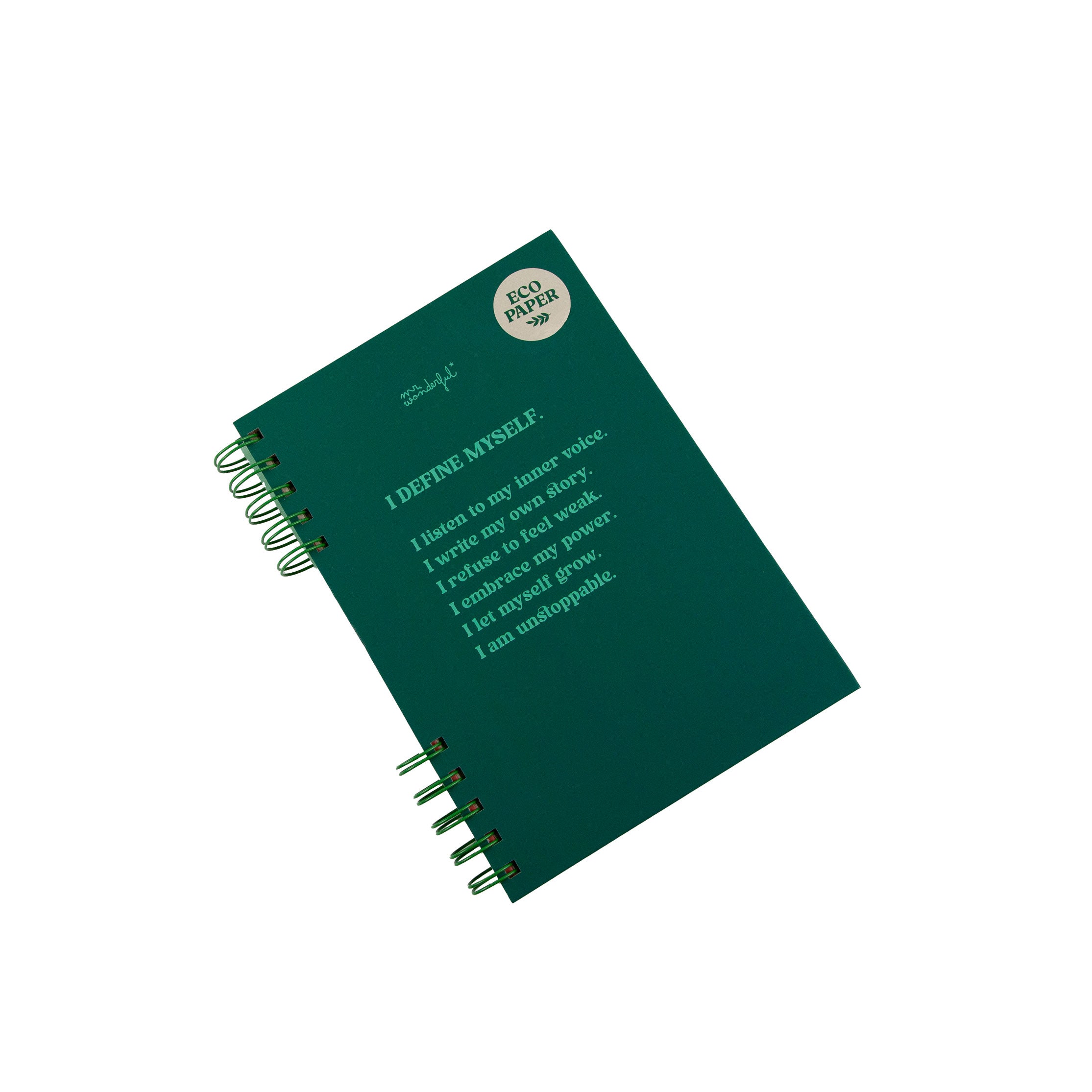 Libreta A5 con divisiones- I define myself