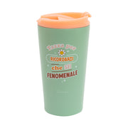 Tazza take away termica con messaggio motivazionale in italiano Mr. Wonderful - Tazza per ricordarti che sei fenomenale