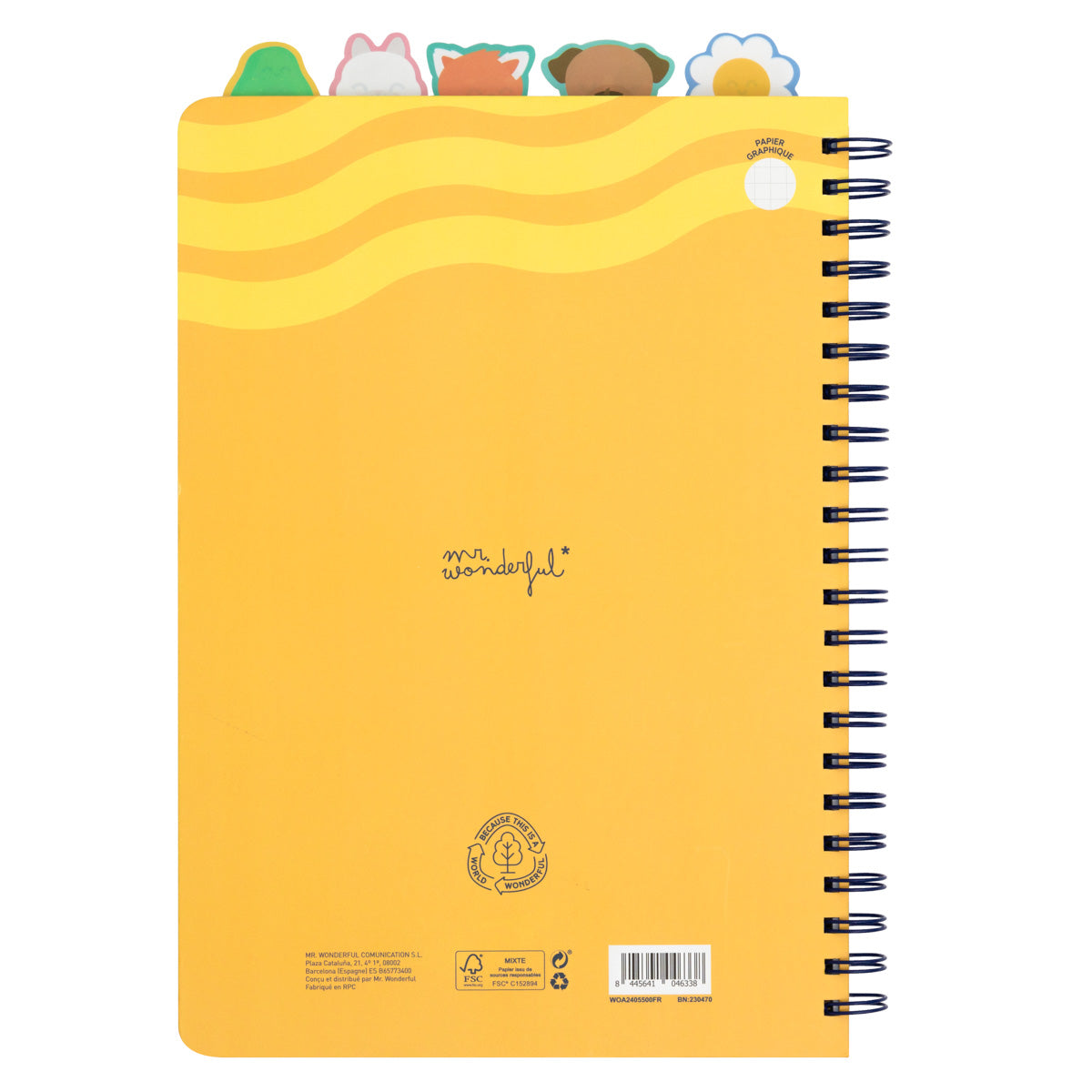 Quaderno A4 con divisori con linguetta - Grandi obiettivi, grandi progetti