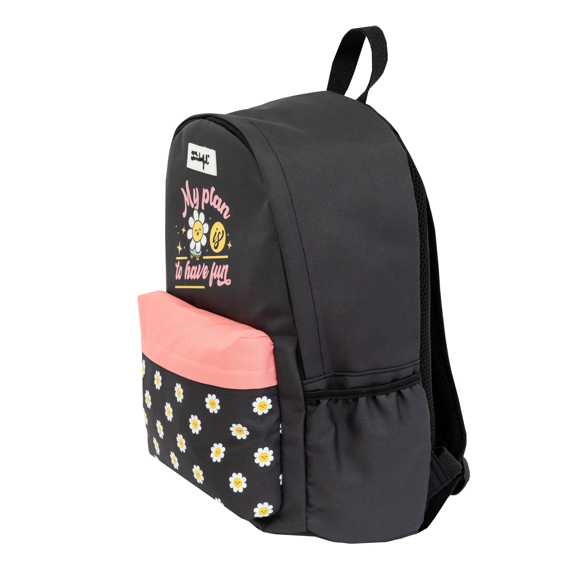 Backpack Wonder Daisy grey - My plan is to have fun