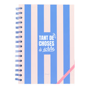 Cahier A5 rose - Tant de choses à écrire 
