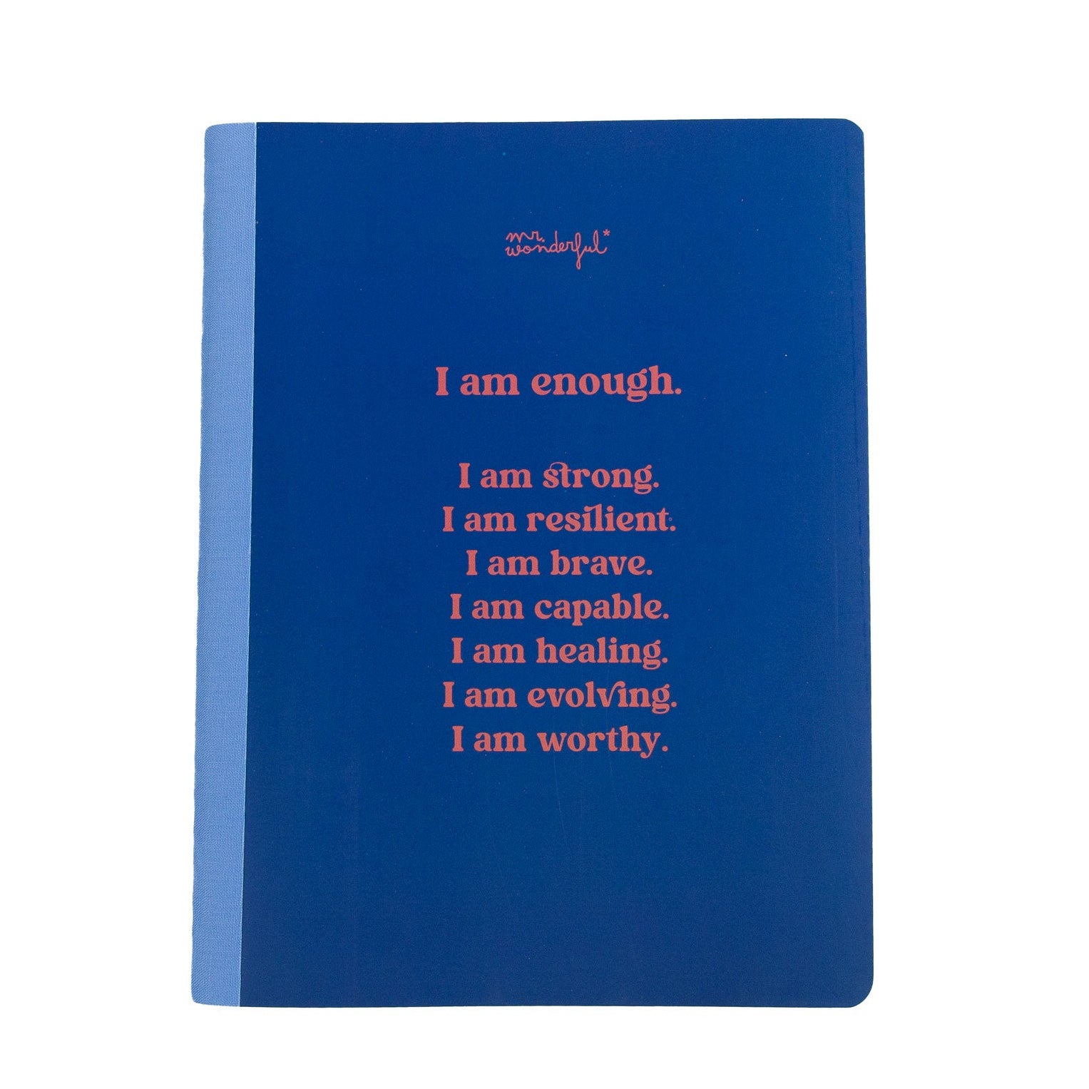 Libreta A5 Mr. Wonderful para mujeres - I am enough