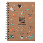 Cahier A5 avec message Mr. wonderful - Le plein de rêves, défis et bons moments