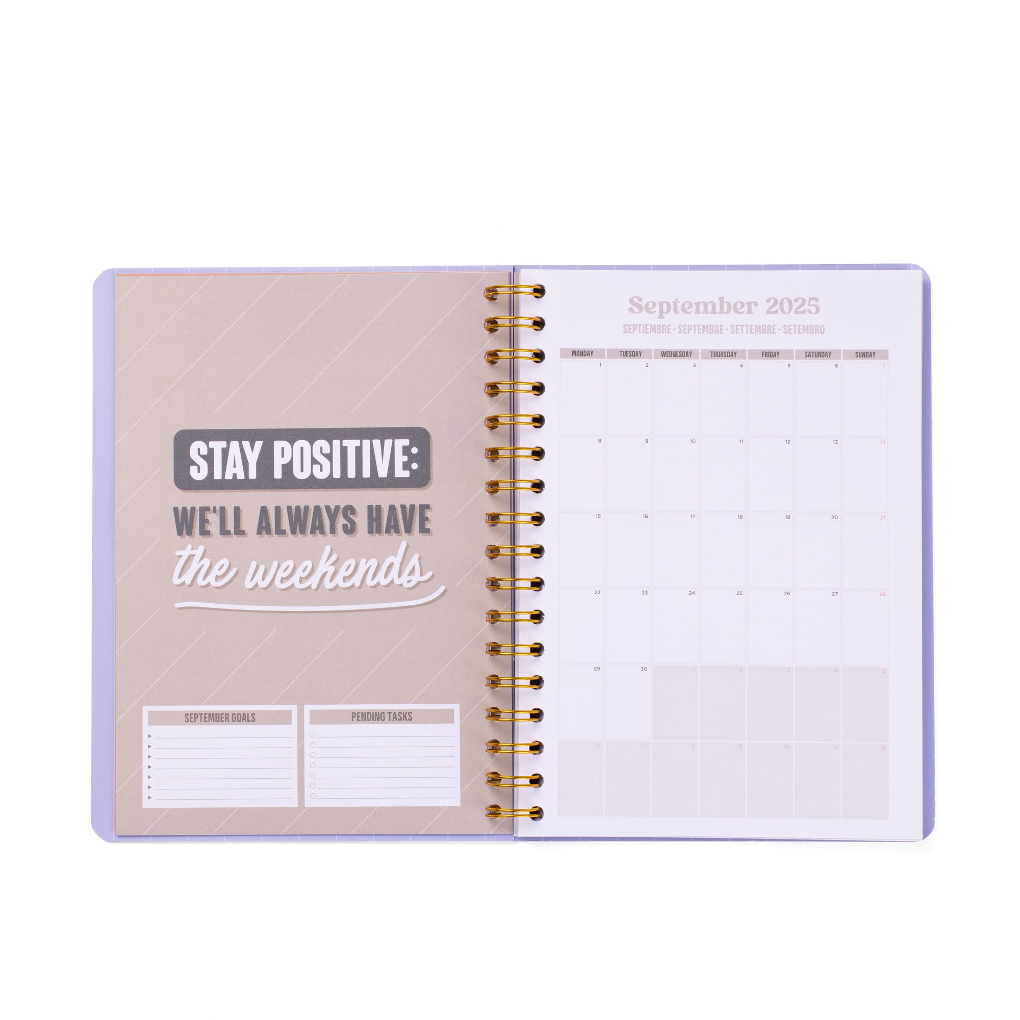 Basic diary 2025-26 Week view - Effort + Action = Success
