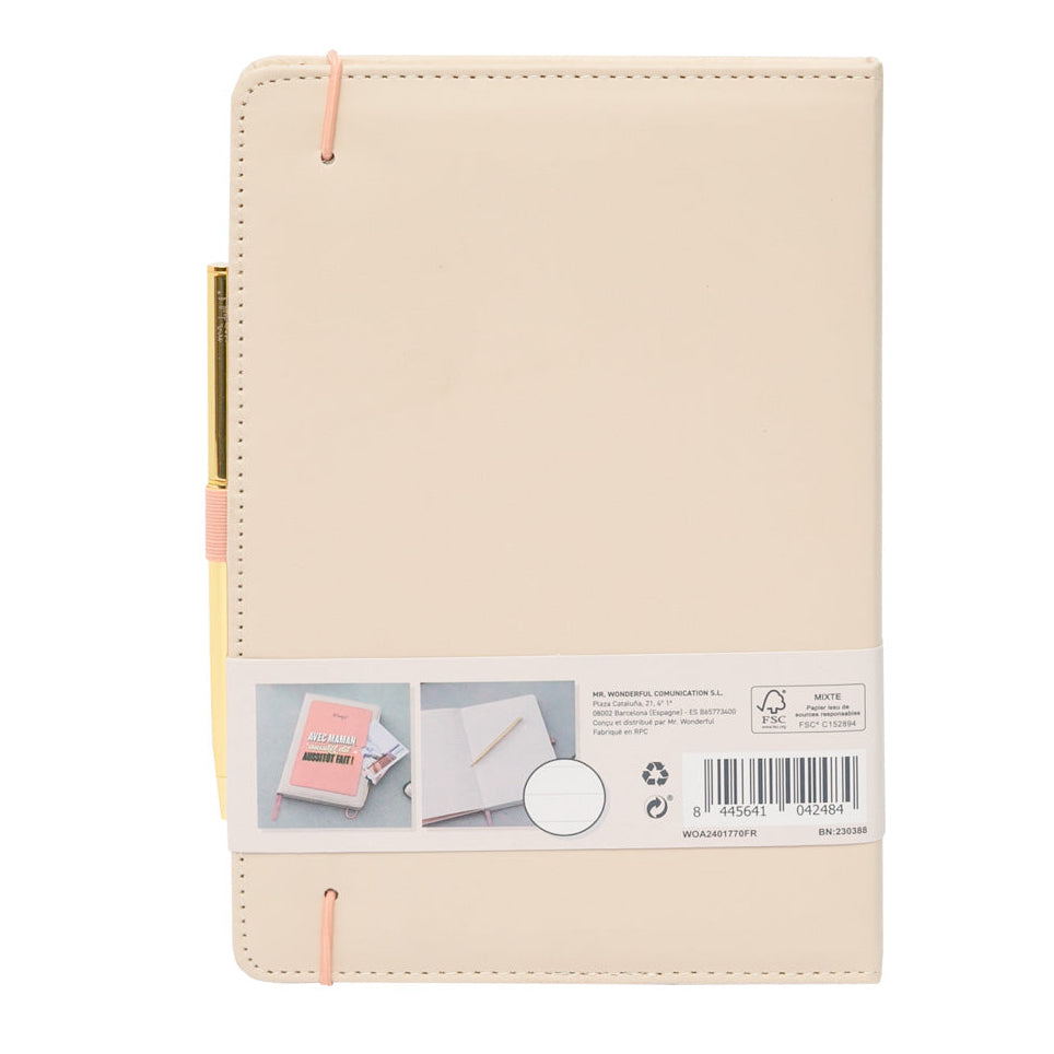 Cahier avec poche + stylo - Avec maman, aussitôt dit, aussitôt fait!. 