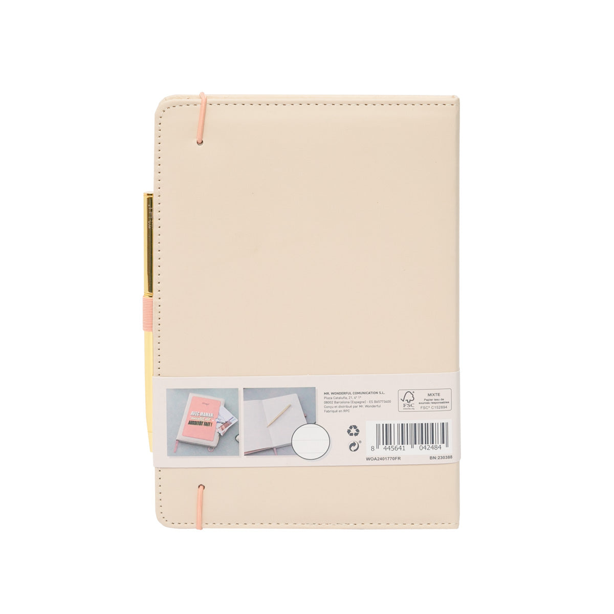Cahier avec poche + stylo - Avec maman, aussitôt dit, aussitôt fait !.
