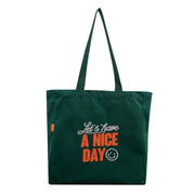 Bolsa de tela tote bag con frase Mr. Wonderful - Let's have a nice day