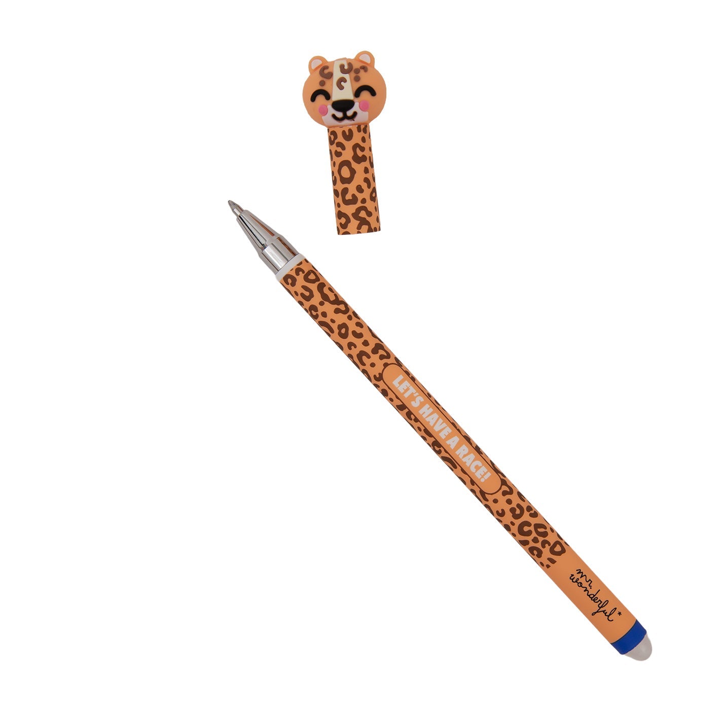 Boli borrable Bo-Bo Mr. Wonderful leopardo con mensaje Let's have a race!