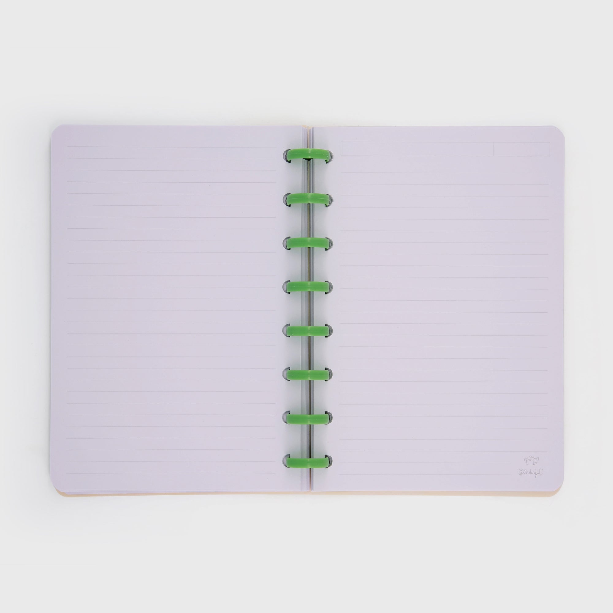 A5 notebook - Yellow, green and lilac checks